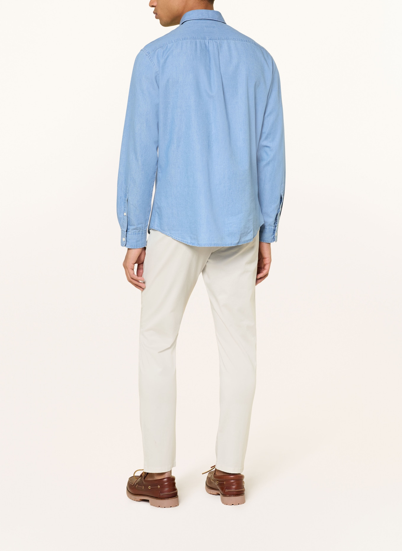 PAUL Hemd Regular Fit in Jeansoptik: BLAU