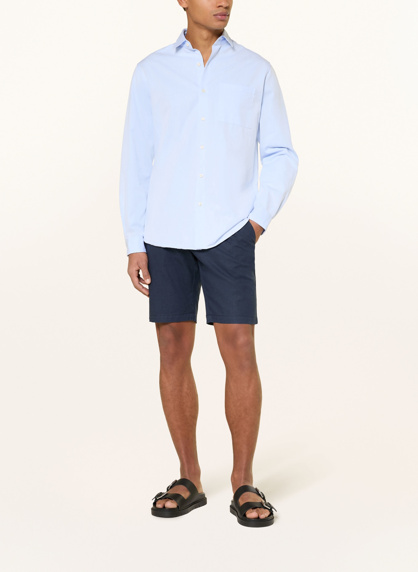 PAUL Košile Comfort Fit: TMAVĚ MODRÁ