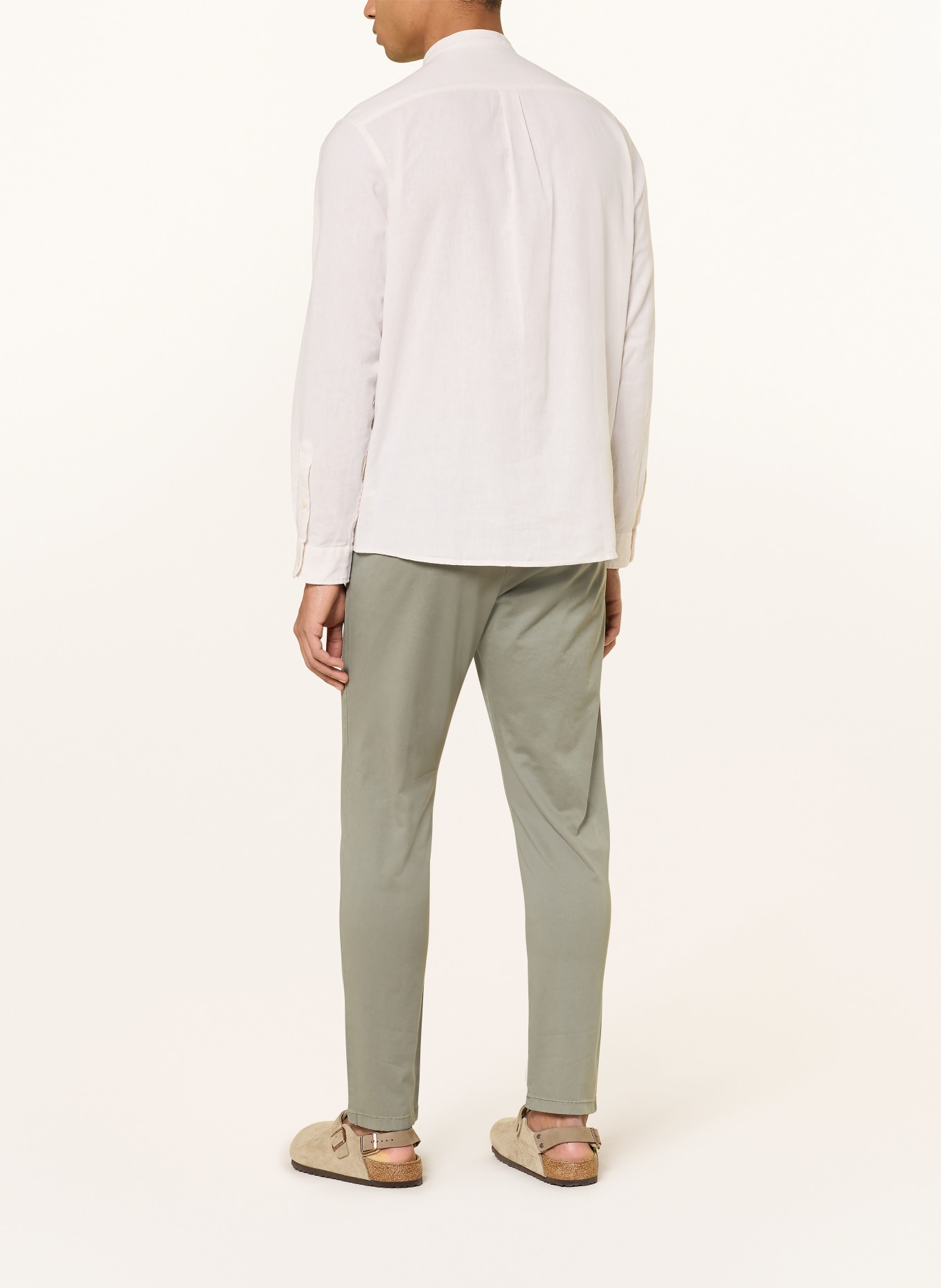 PAUL Hemd Comfort Fit mit Stehkragen: WEISS