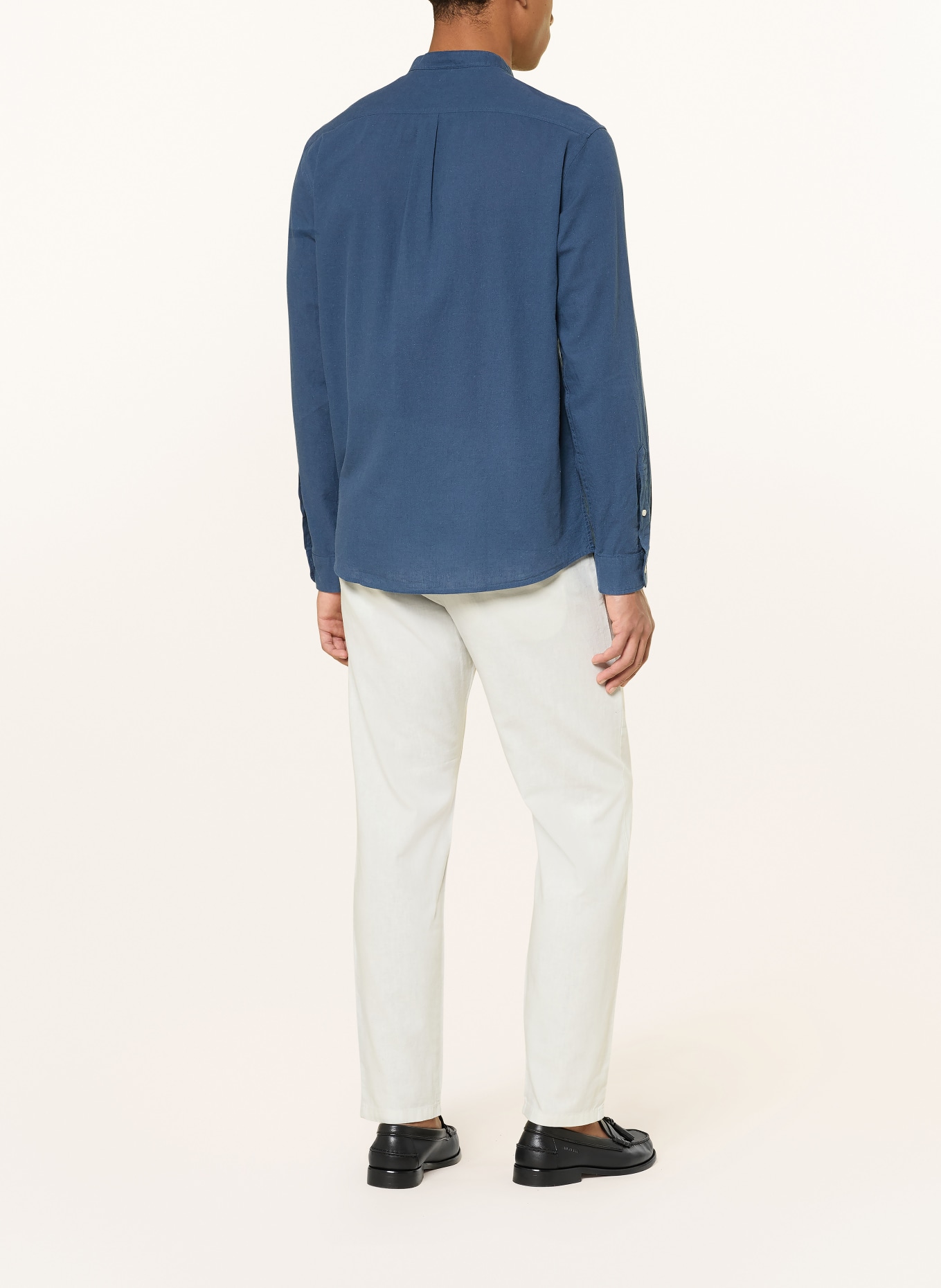 PAUL Hemd Comfort Fit mit Stehkragen: DUNKELBLAU