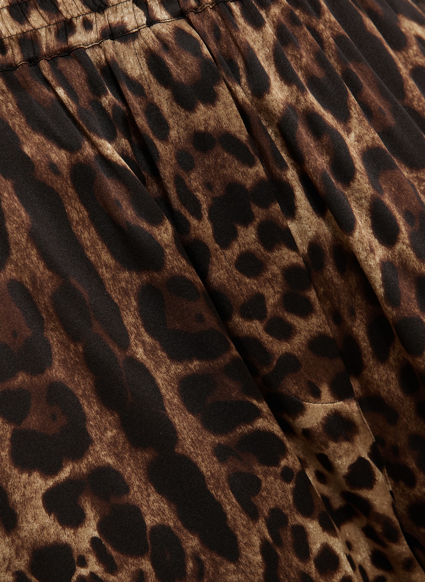 DOLCE & GABBANA Seidenhose: BRAUN / HELLBRAUN / DUNKELBRAUN