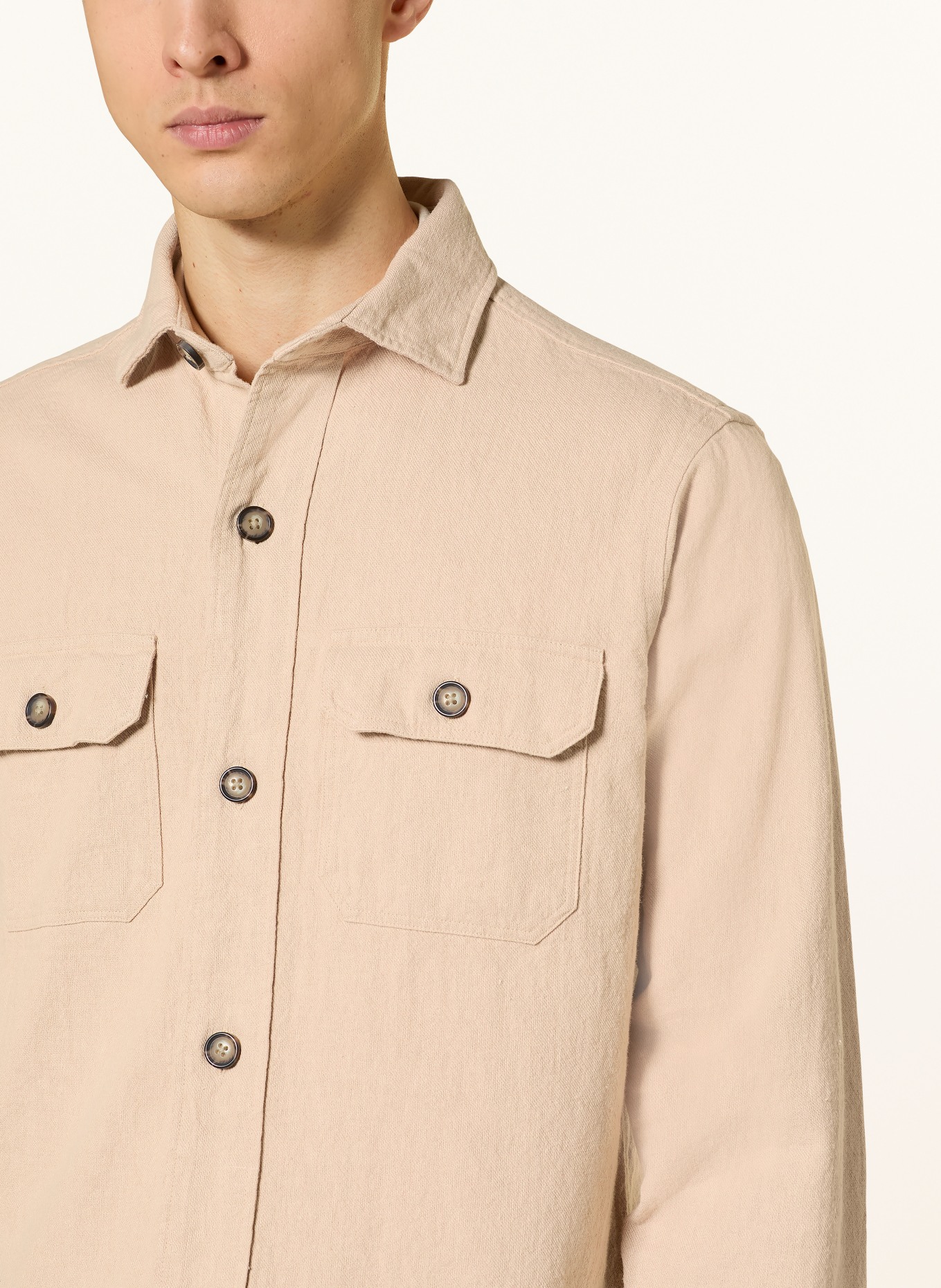 STROKESMAN'S Overshirt: BEIGE