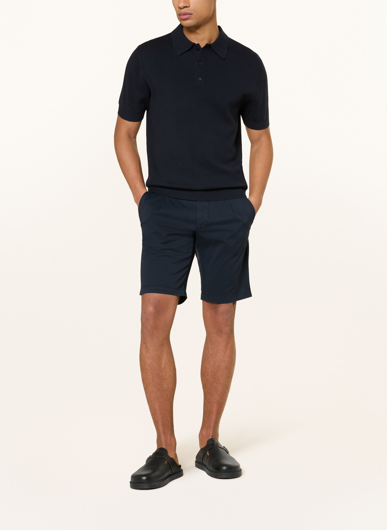 PAUL Chinoshorts Comfort Fit: DUNKELBLAU