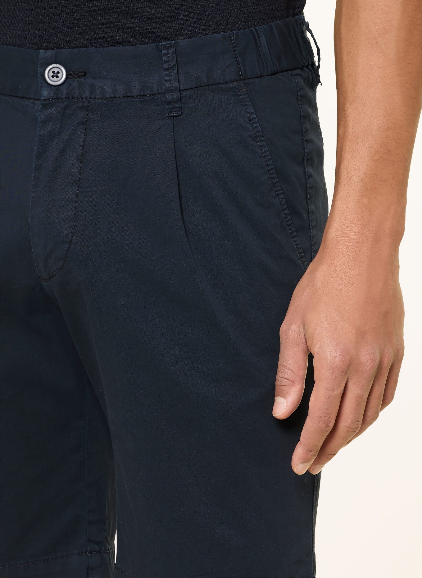 PAUL Chinoshorts Comfort Fit: DUNKELBLAU