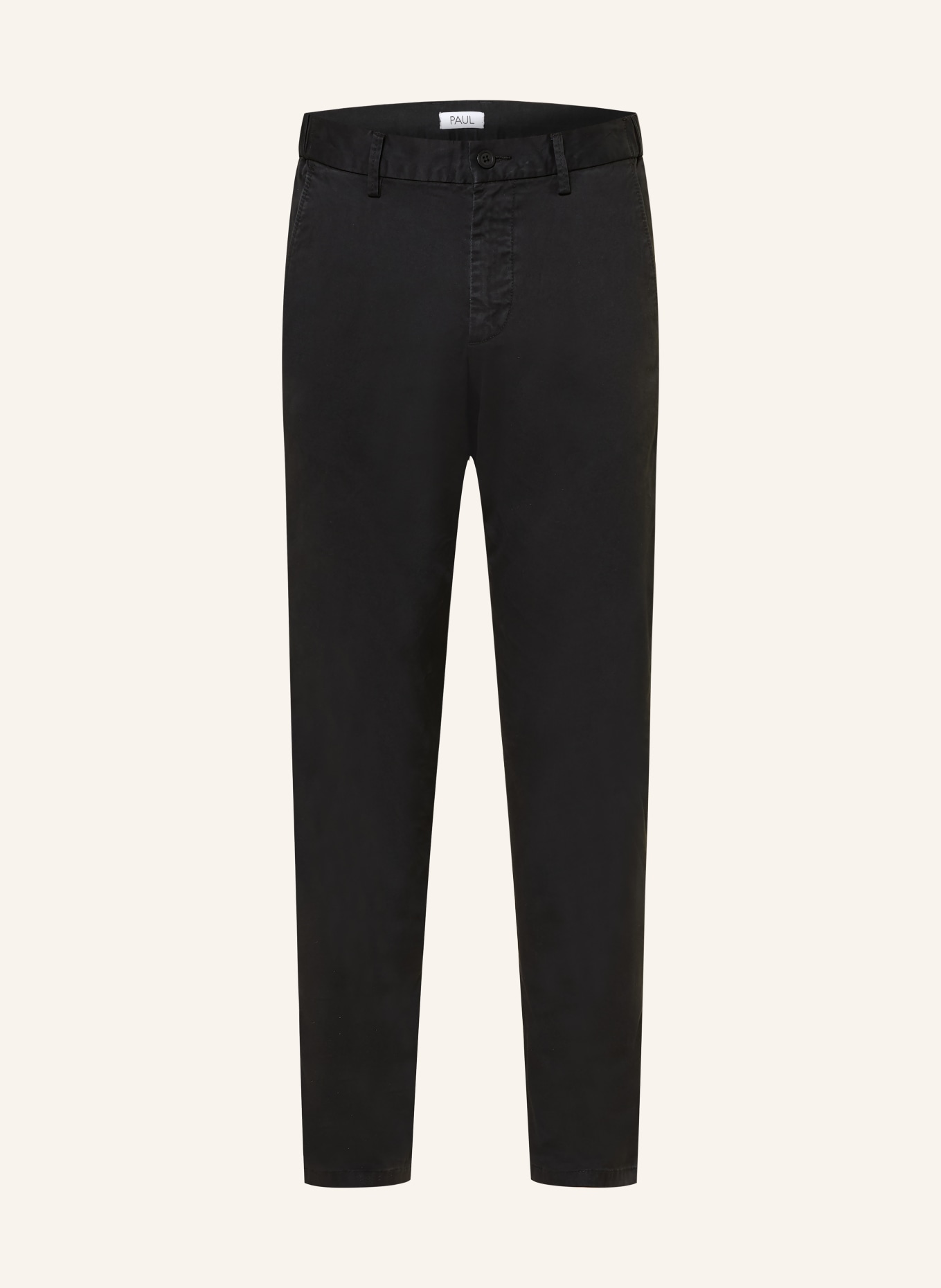 PAUL Chino Regular Fit: SCHWARZ
