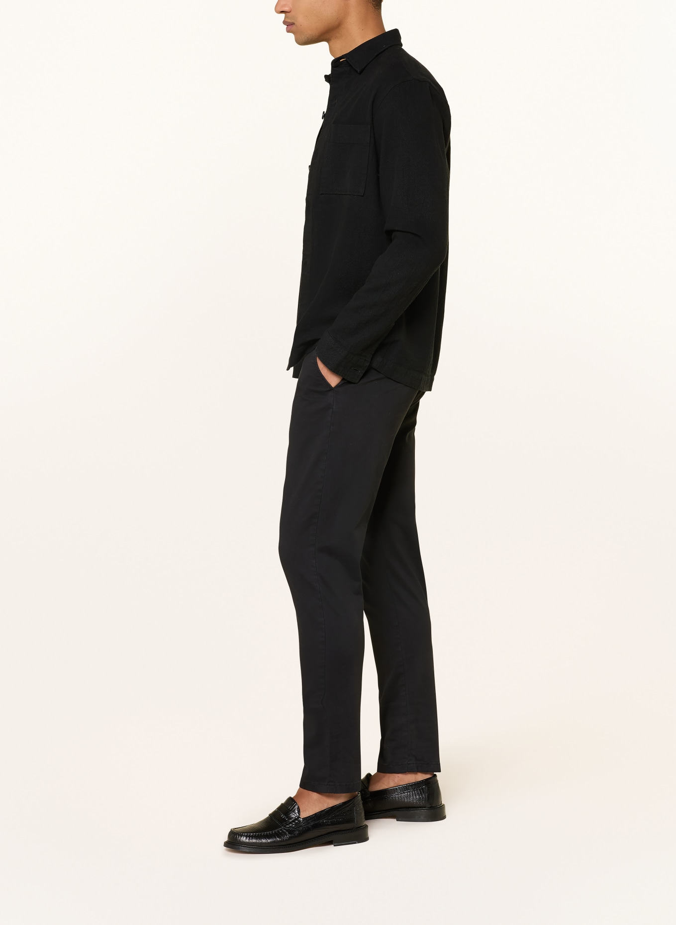 PAUL Chino Regular Fit: SCHWARZ