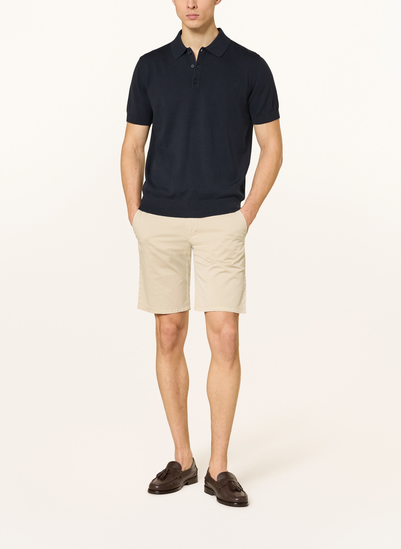 STROKESMAN'S Regular fit chino shorts: BEIGE