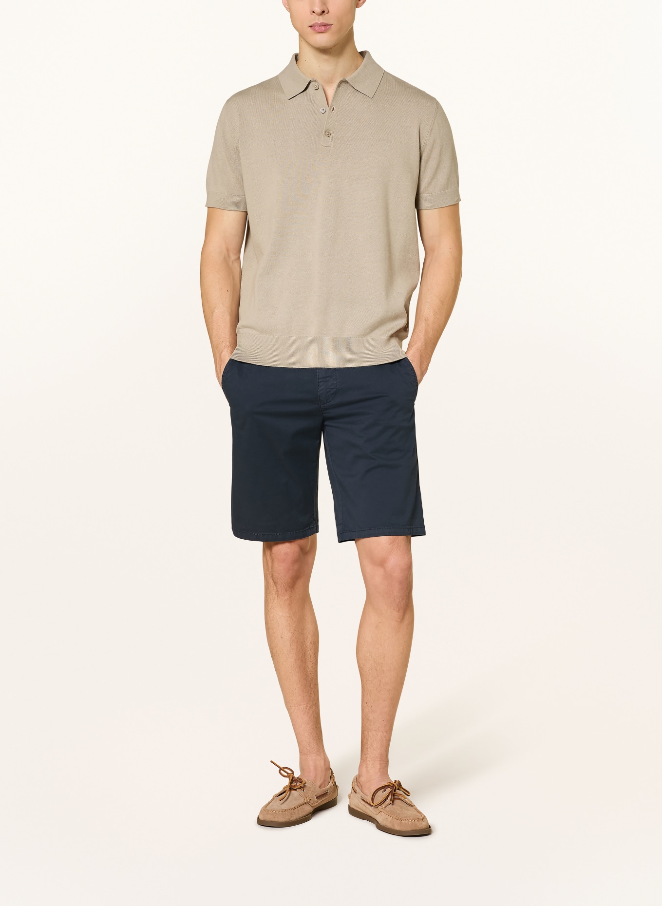 STROKESMAN'S Regular fit chino shorts: DARK BLUE