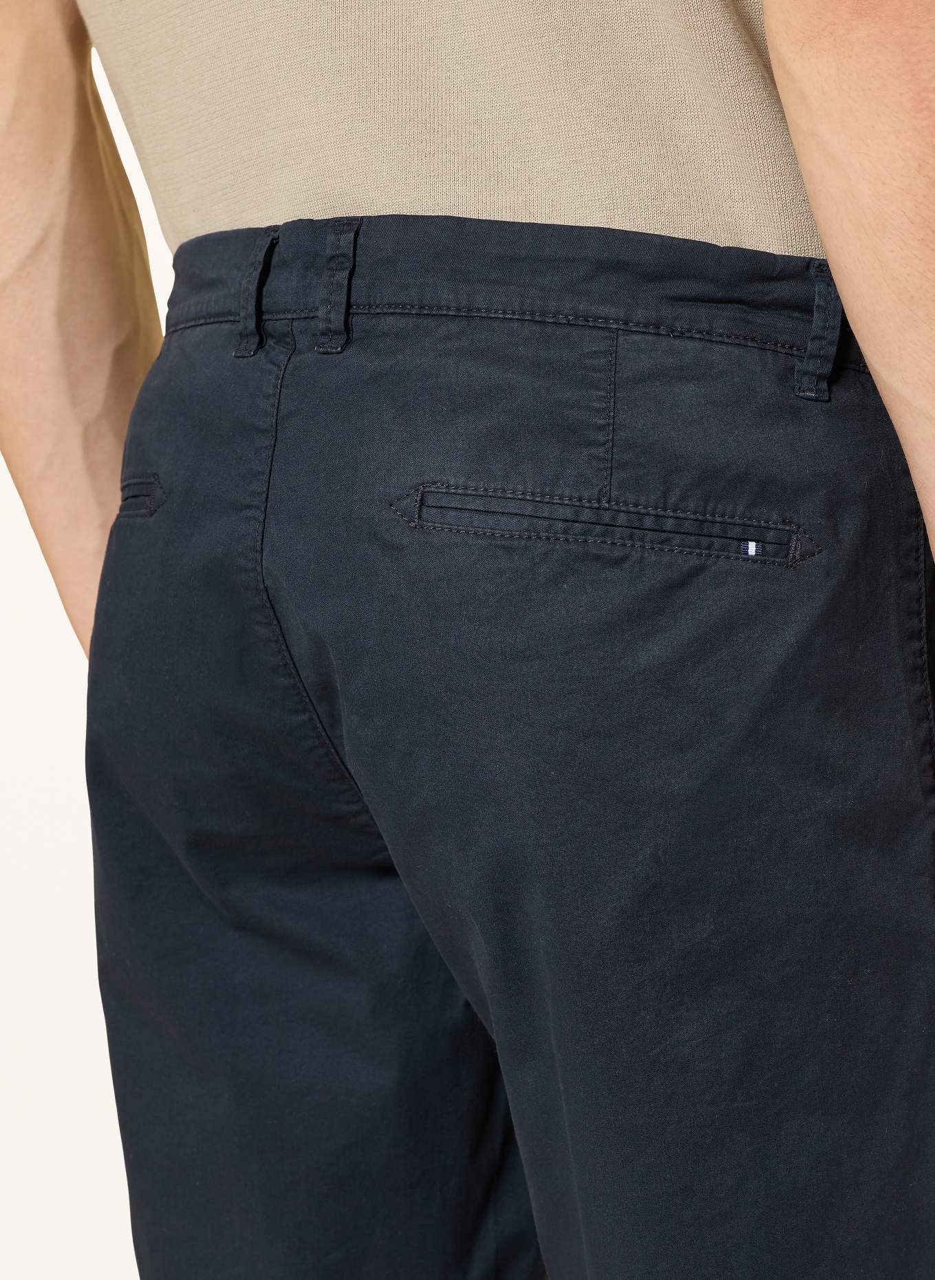 STROKESMAN'S Regular fit chino shorts: DARK BLUE