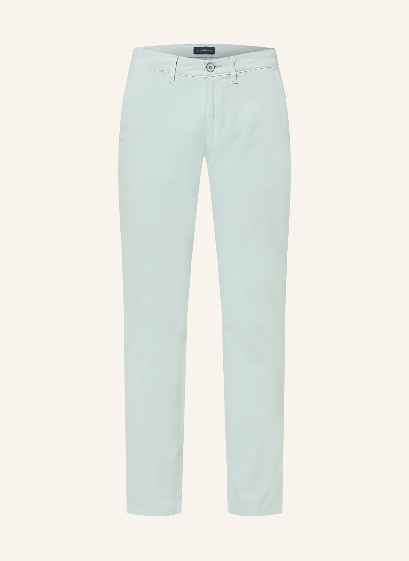 STROKESMAN'S Regular fit chino pants: LIGHT GREEN