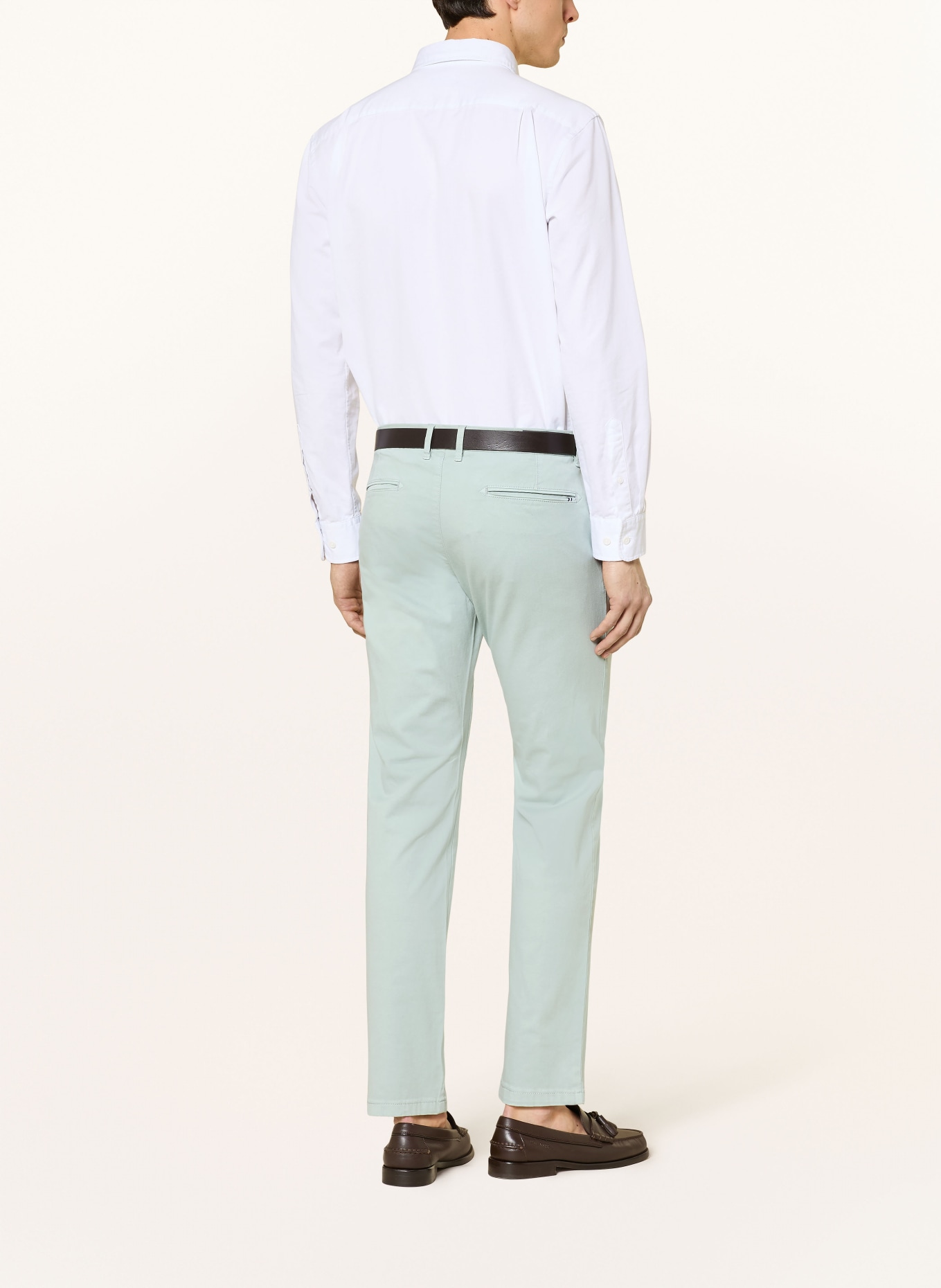 STROKESMAN'S Regular fit chino pants: LIGHT GREEN