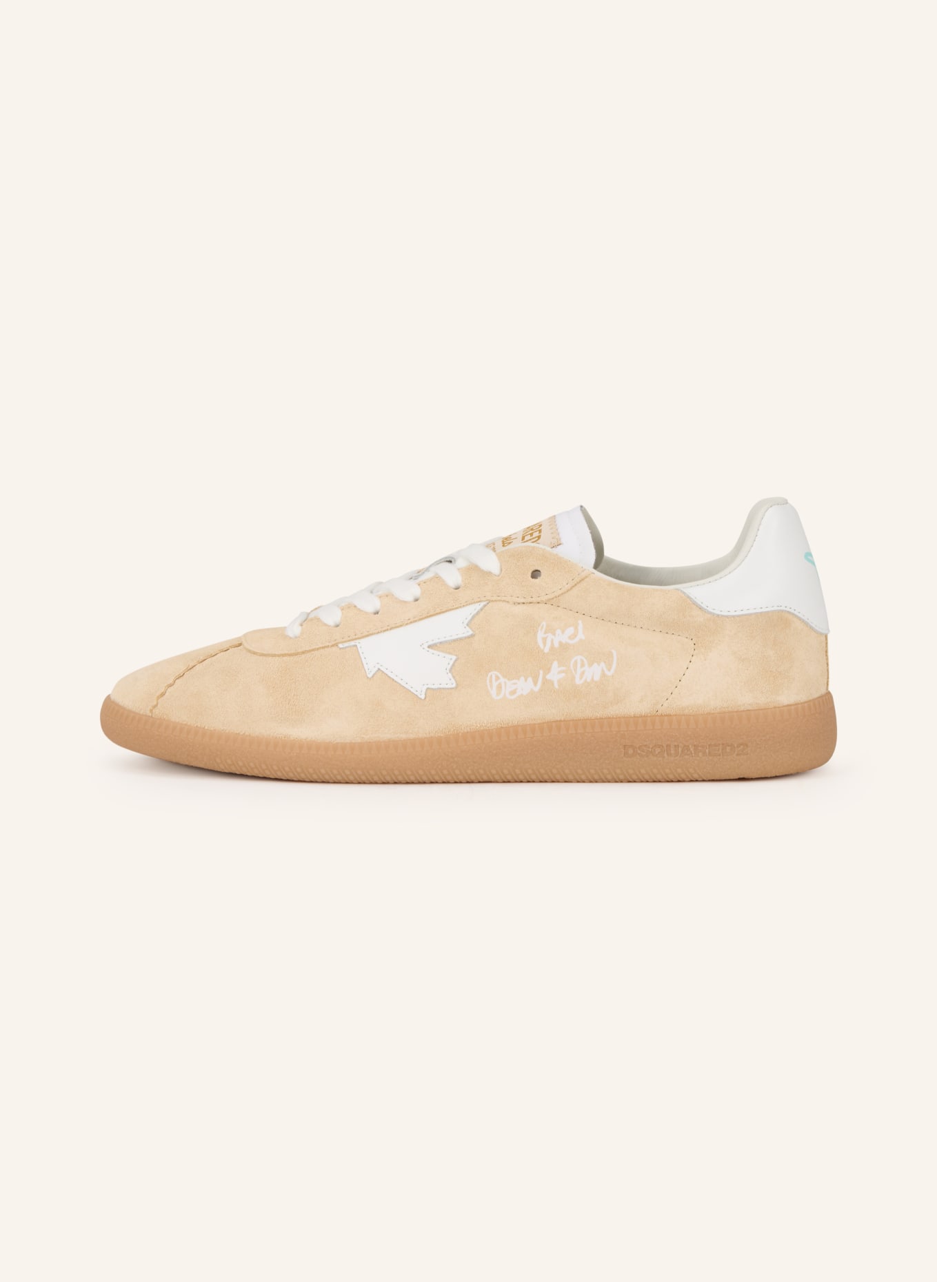 DSQUARED2 sneaker: BEIGE / WHITE