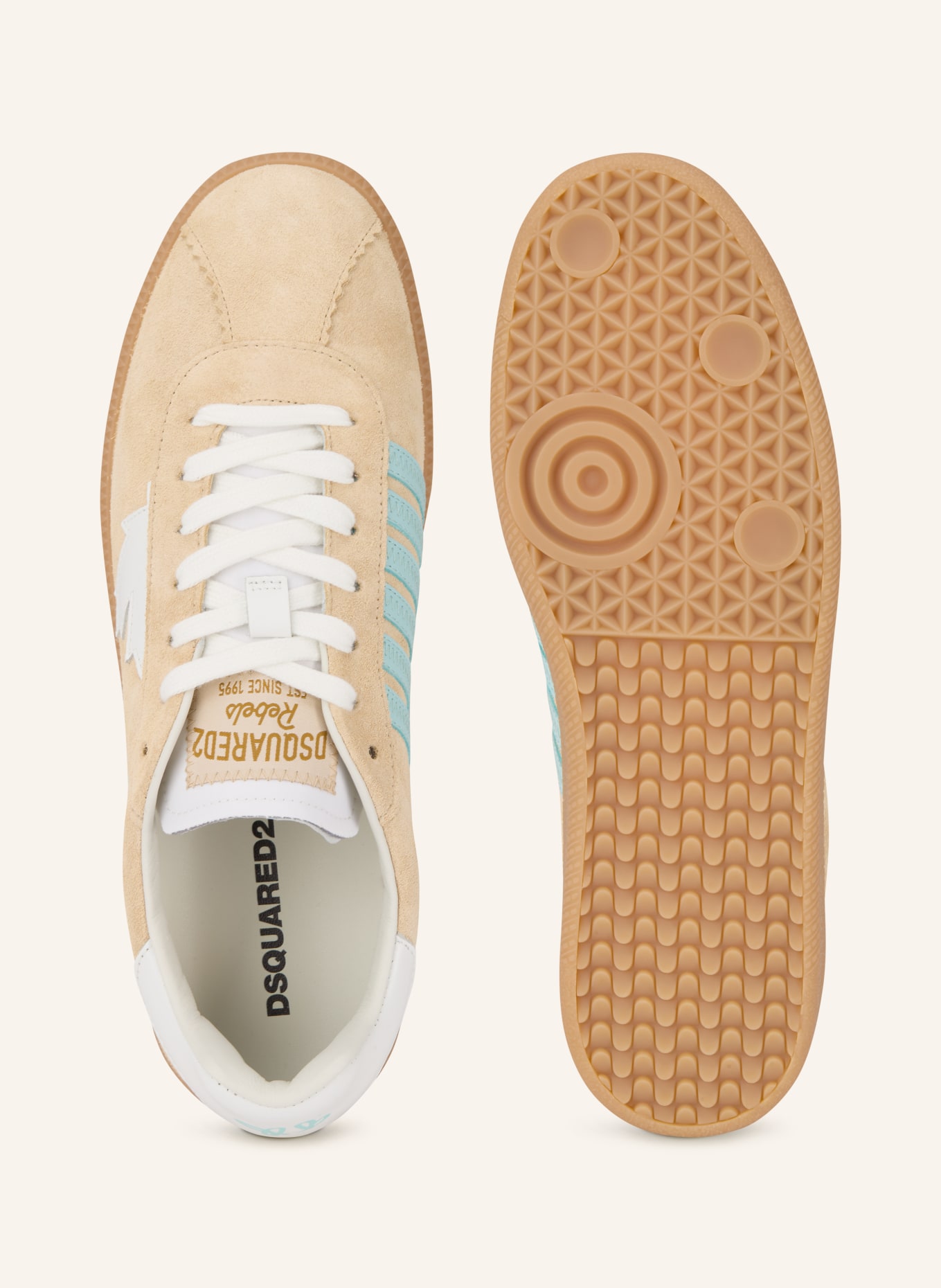 DSQUARED2 sneaker: BEIGE / WHITE