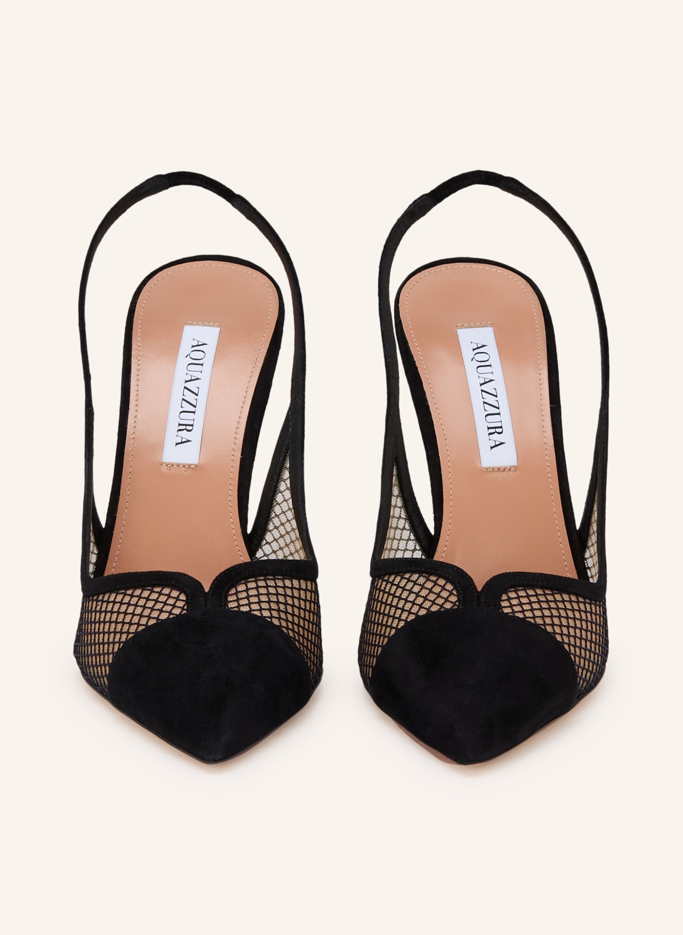 AQUAZZURA Lodičky GIA: ČERNÁ