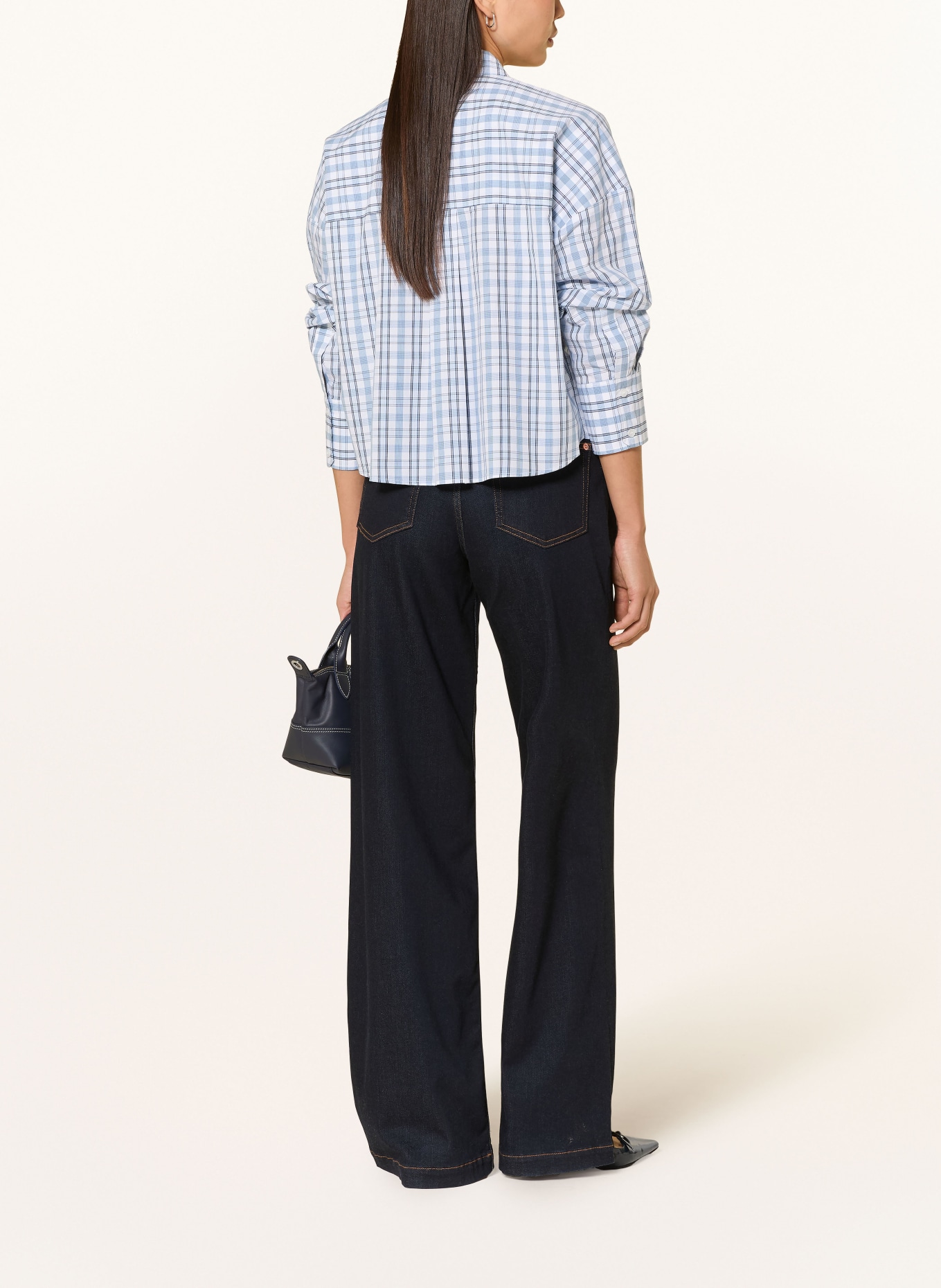 darling harbour Hemdbluse mit Rüschen: LIGHT BLUE