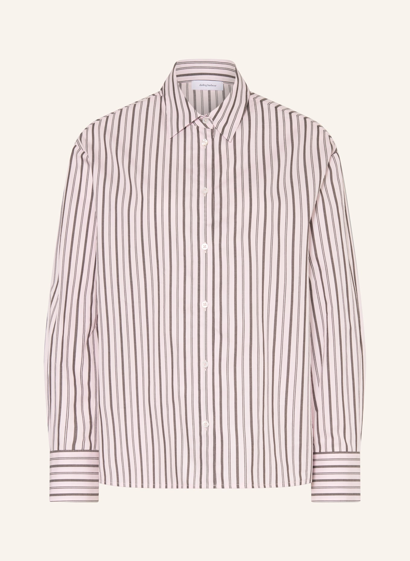 darling harbour shirt blouse: rose /dark brown