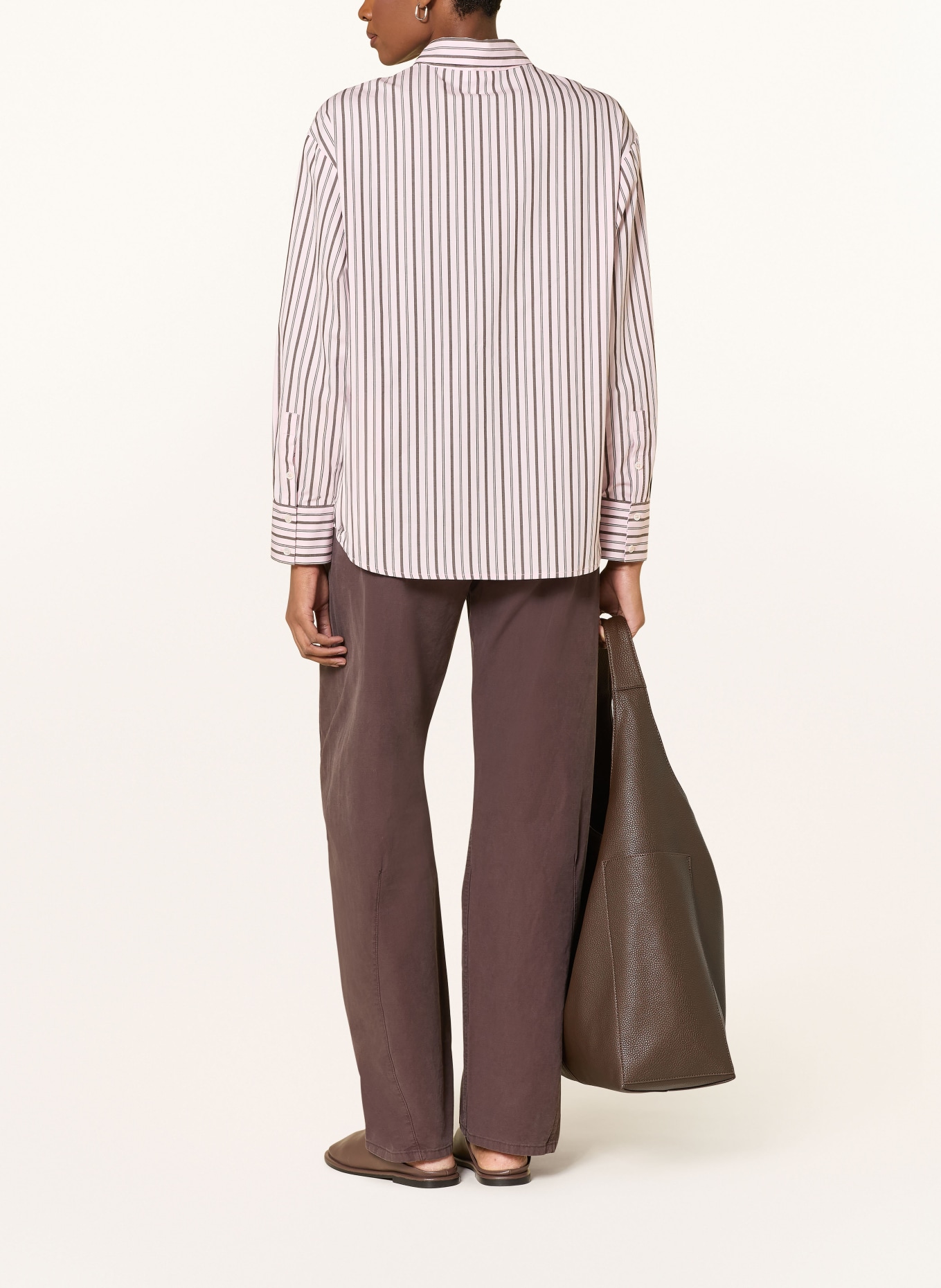 darling harbour shirt blouse: rose /dark brown