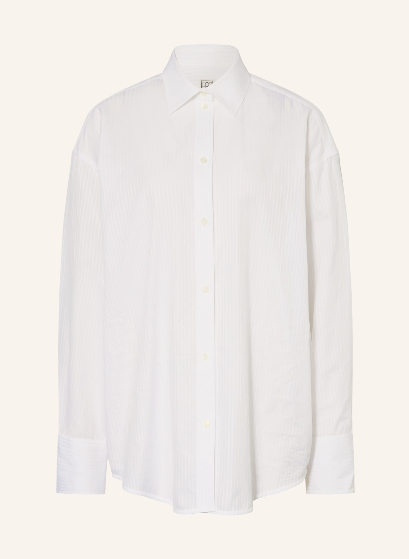 TOTEME Oversized-Hemdbuse: WEISS