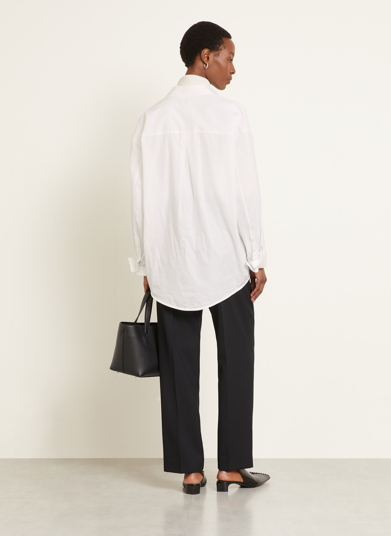 TOTEME Oversized-Hemdbuse: WEISS