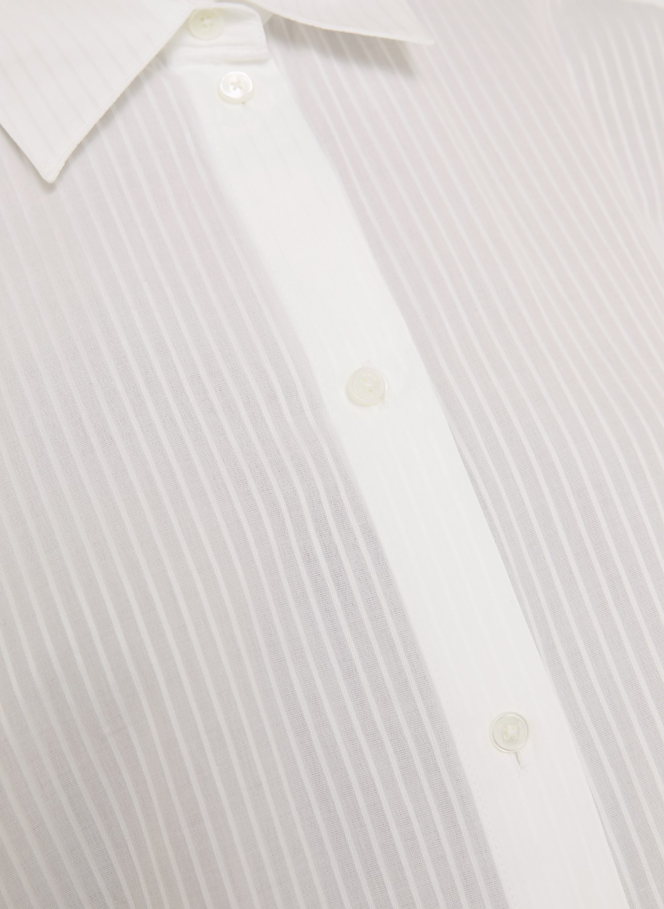 TOTEME Oversized-Hemdbuse: WEISS