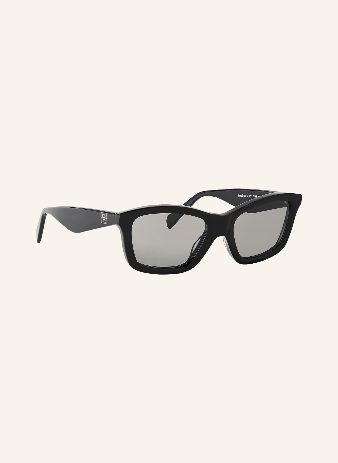 TOTEME sunglasses: BLACK / DARK GRAY