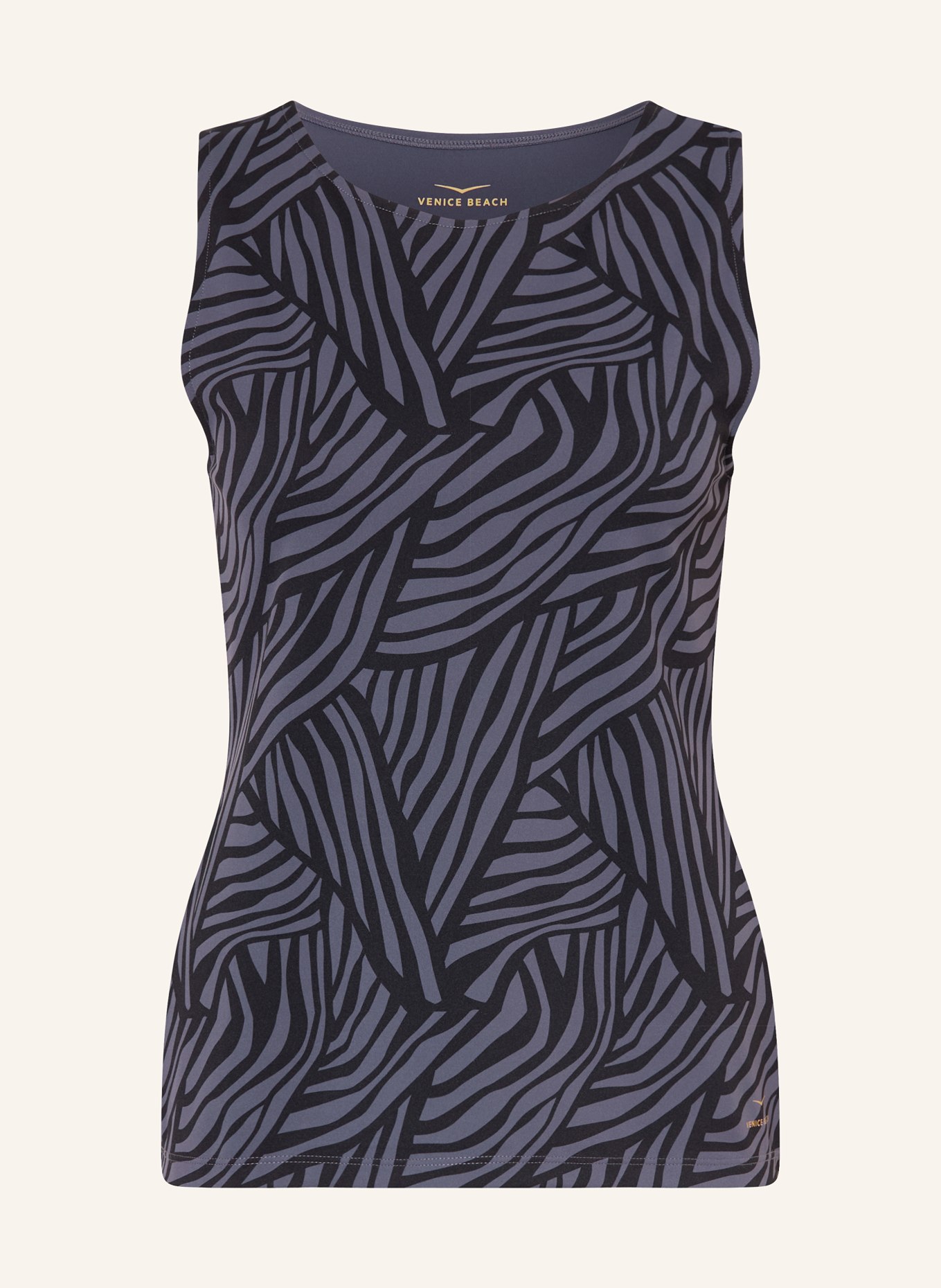 VENICE BEACH ENNY tank top: DARK GRAY / BLACK