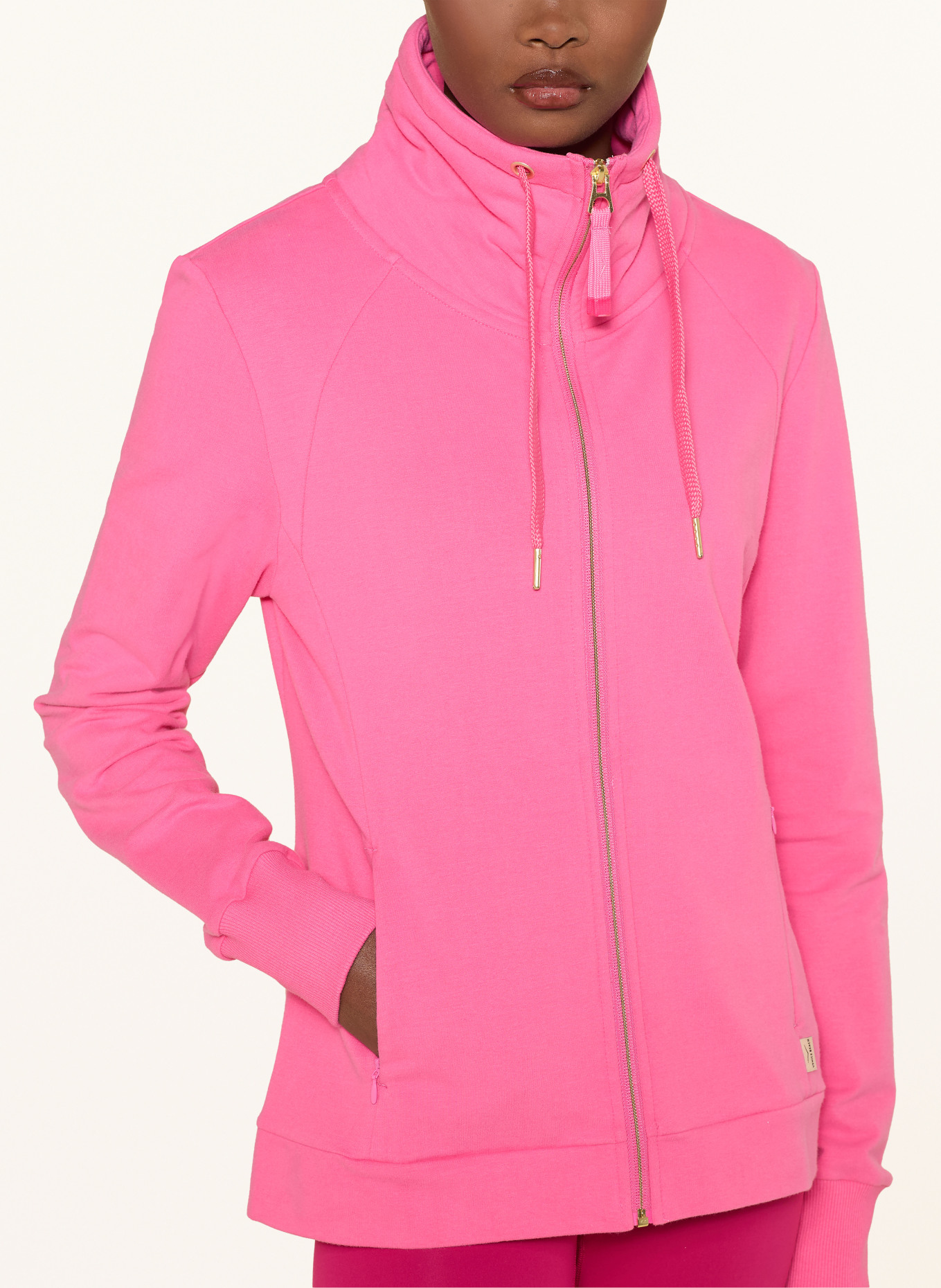 VENICE BEACH sweat jacket: NEON PINK