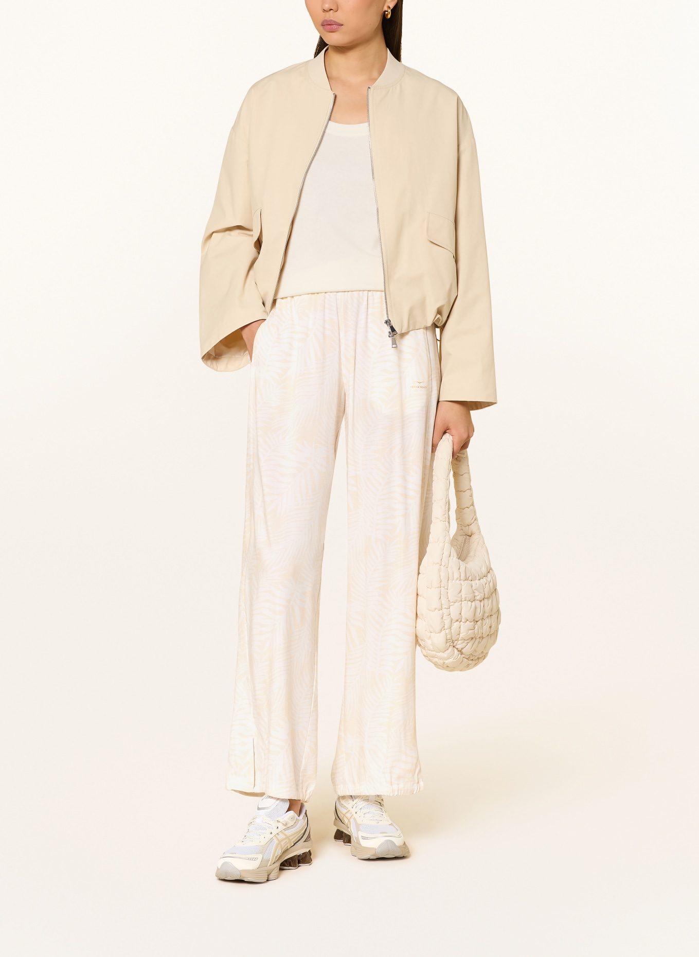 VENICE BEACH Spodnie RUTH: BIAŁY / BEŻOWY