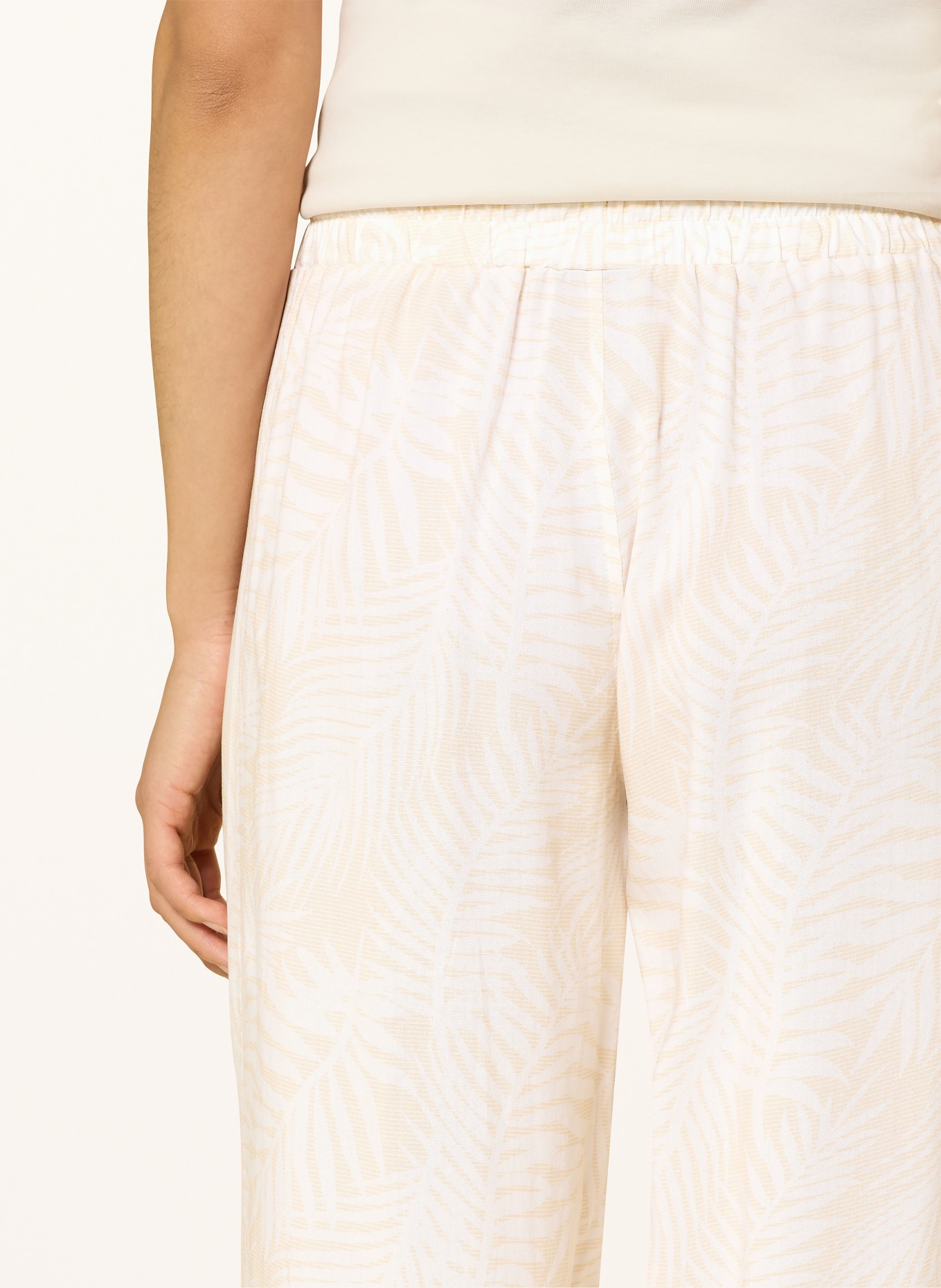 VENICE BEACH Spodnie RUTH: BIAŁY / BEŻOWY