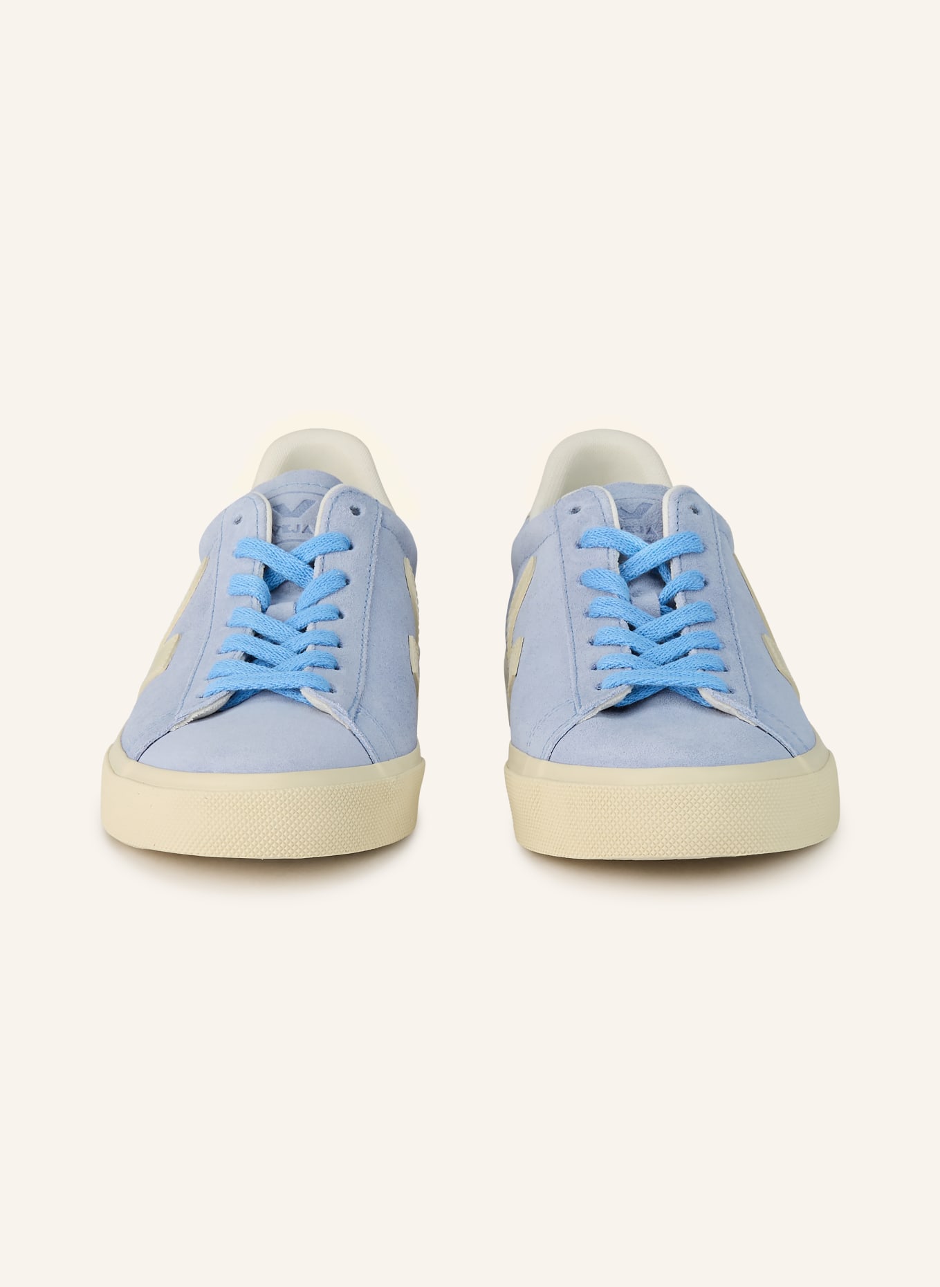 VEJA CAMPO sneaker: LIGHT BLUE / ECRU