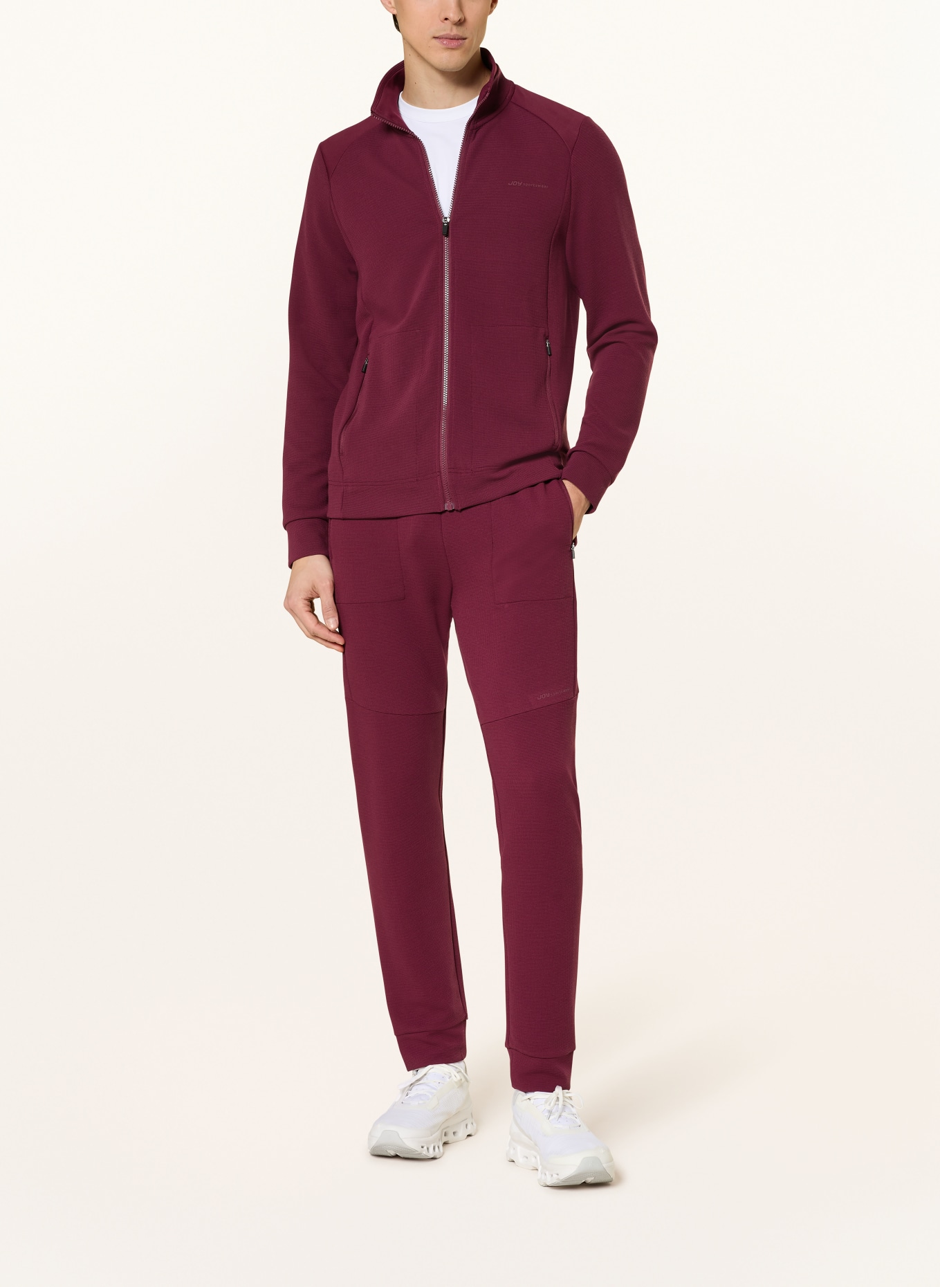 JOY sportswear VALERIO sweatshirt jacket: DARK RED