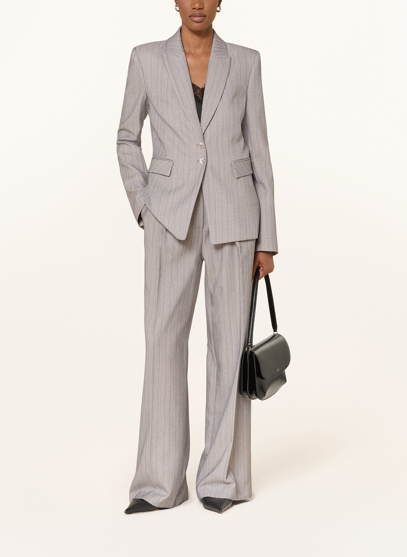 PATRIZIA PEPE blazer: GRAY / DARK GRAY