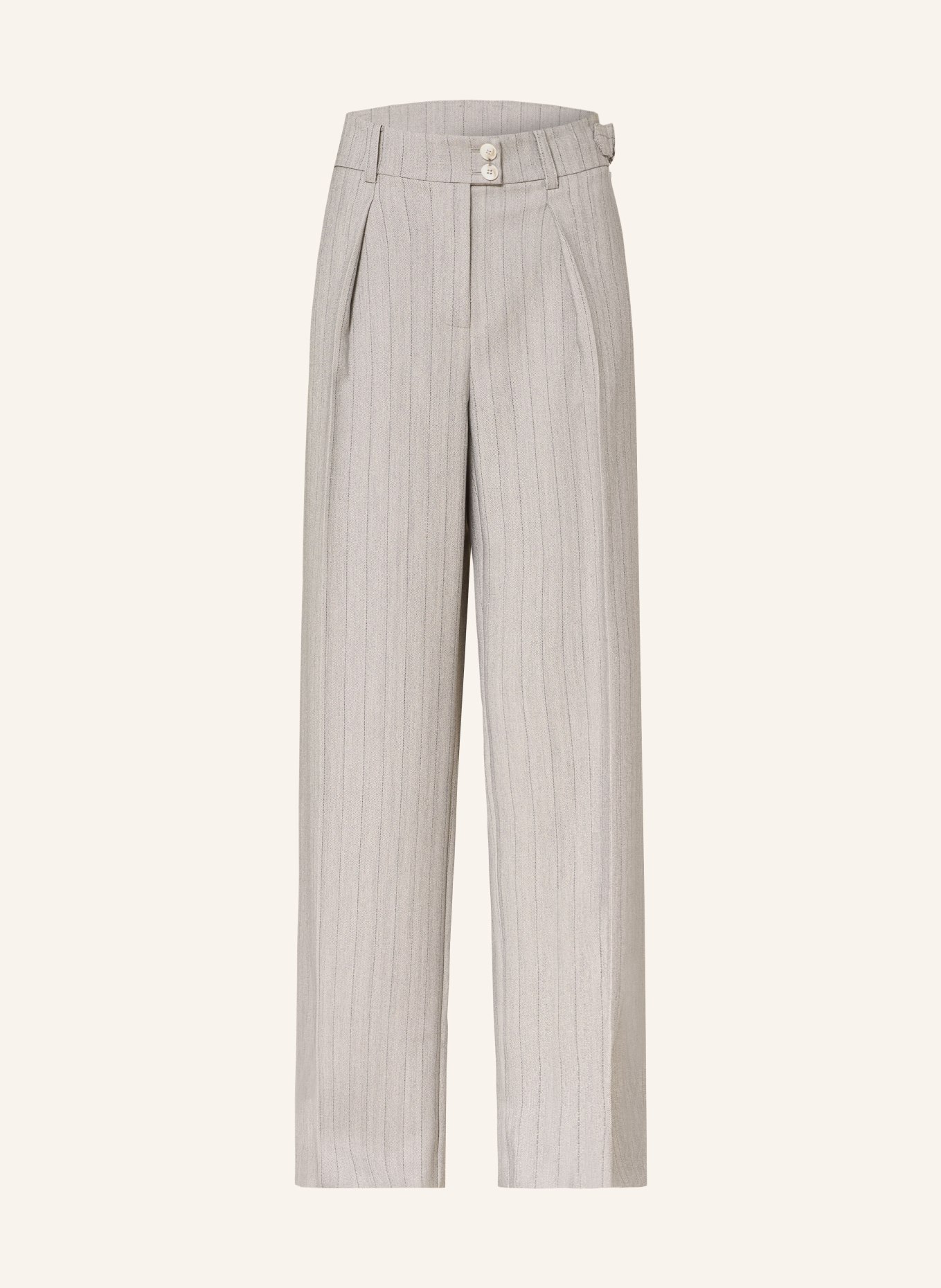 PATRIZIA PEPE marlene pants: GRAY / DARK GRAY
