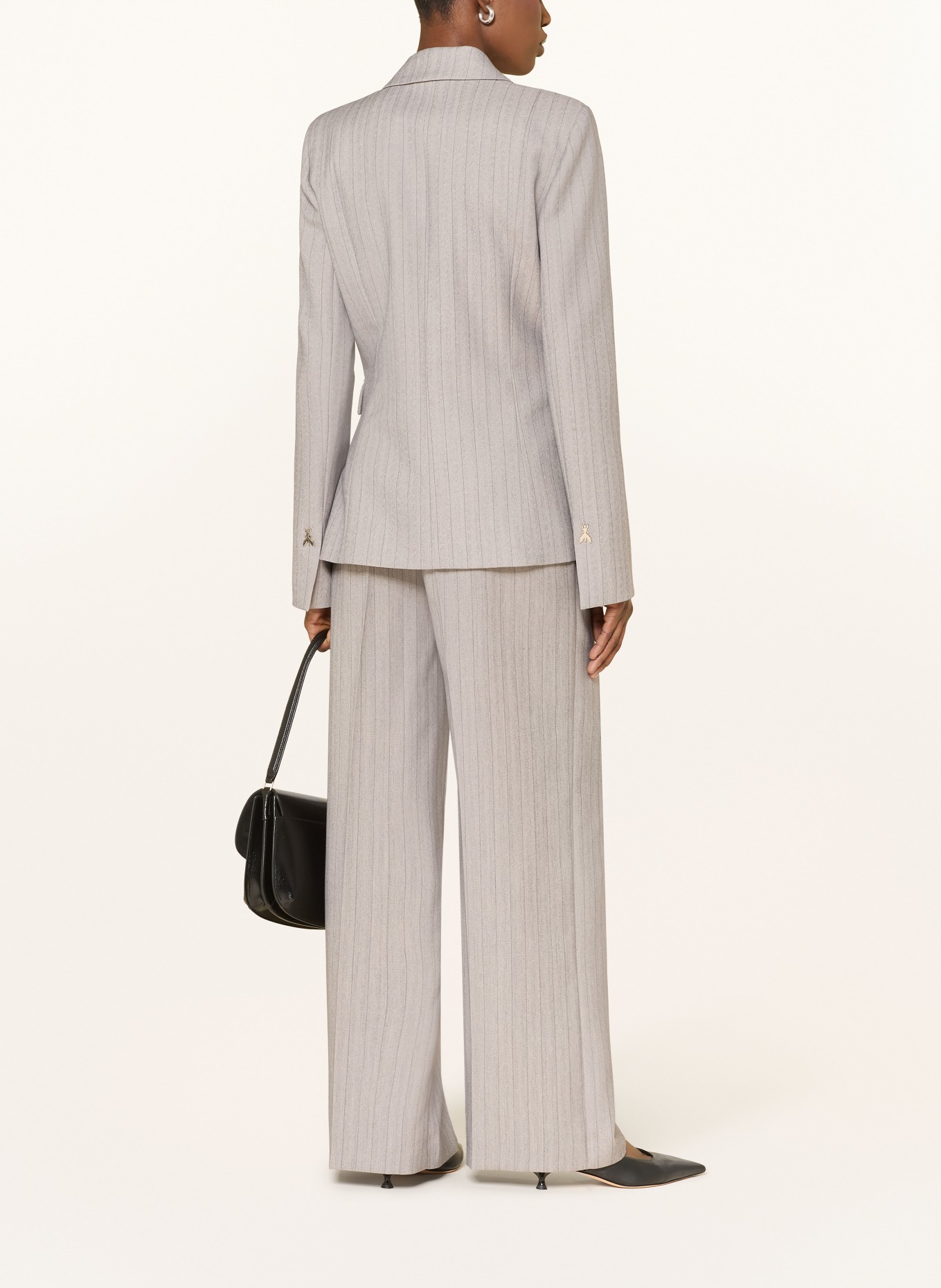 PATRIZIA PEPE marlene pants: GRAY / DARK GRAY