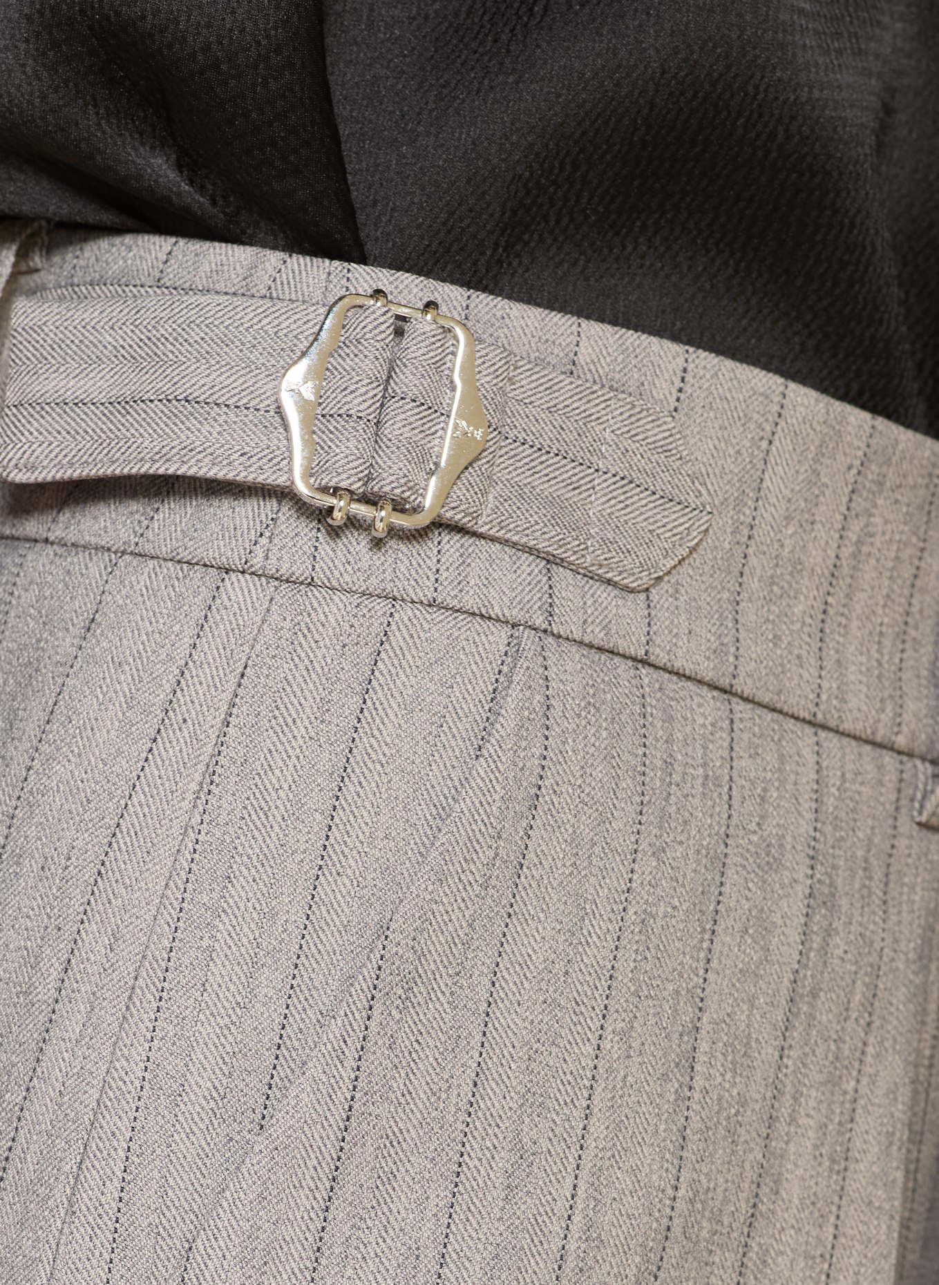 PATRIZIA PEPE marlene pants: GRAY / DARK GRAY