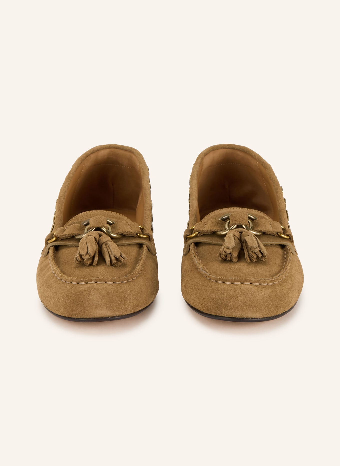 ISABEL MARANT Mokassins FAXEL mit Nieten: TAUPE