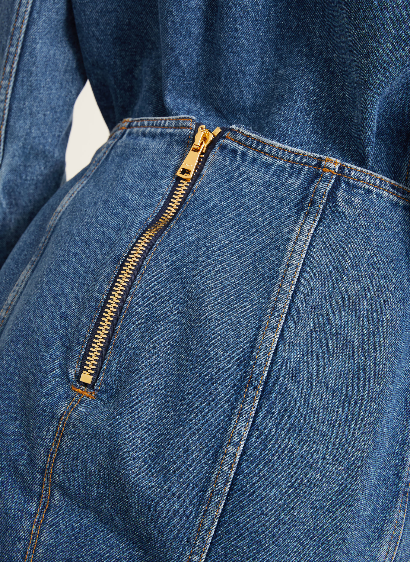 BALMAIN Jeansrock in Wickeloptik: BLAU
