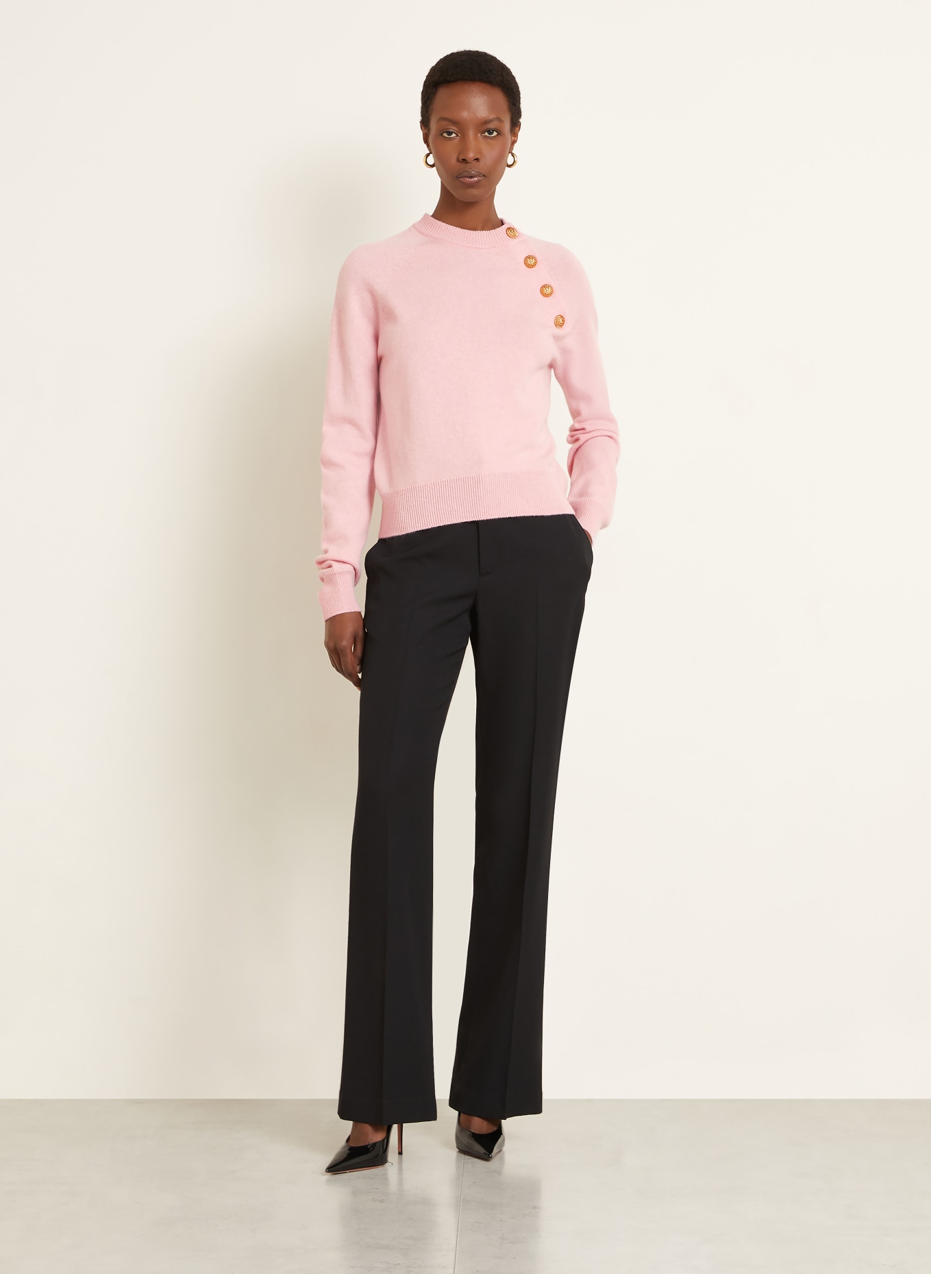 BALMAIN cashmere sweater: PINK