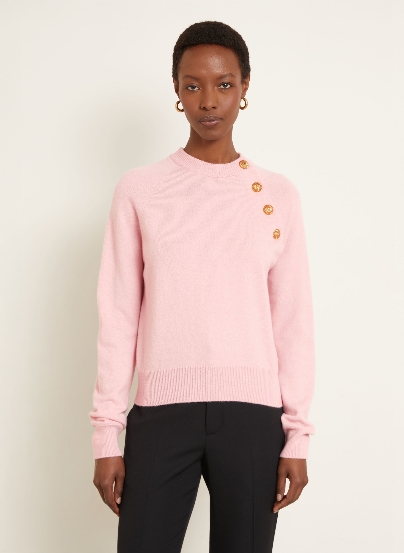 BALMAIN cashmere sweater: PINK