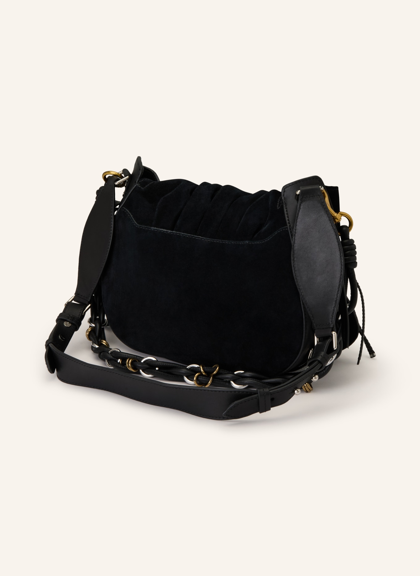 ISABEL MARANT Schultertasche BOLTON: SCHWARZ