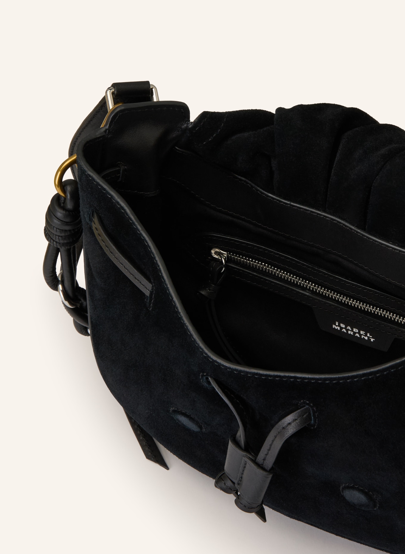 ISABEL MARANT Schultertasche BOLTON: SCHWARZ