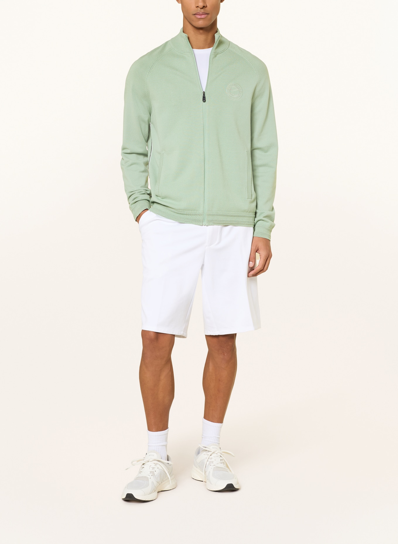 BOSS Strickjacke JOIN: HELLGRÜN