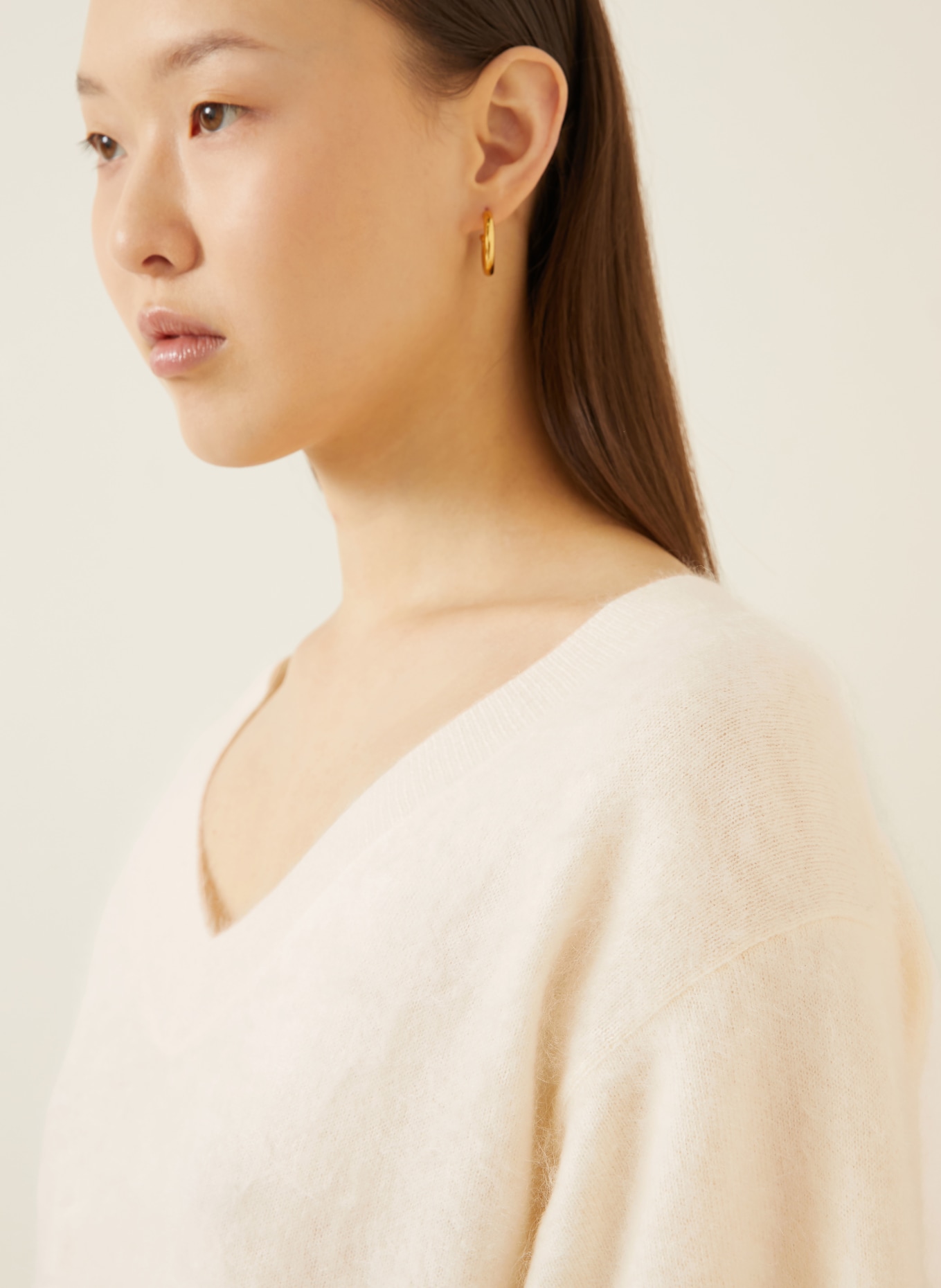 IRIS von ARNIM Sweter z dzianiny SORREL z kaszmiru: KREMOWY