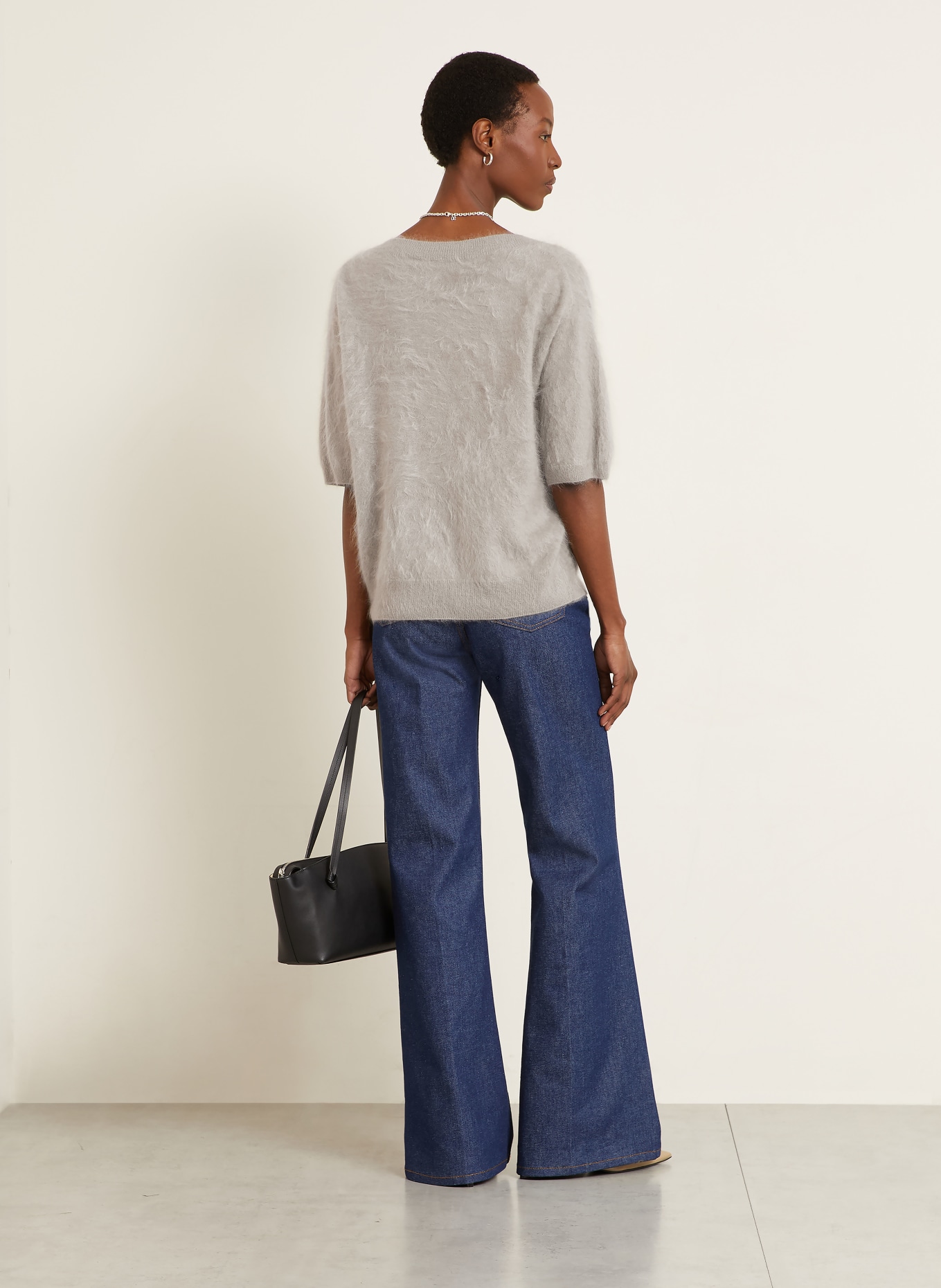 IRIS von ARNIM SORREL knitted shirt made from cashmere: KHAKI