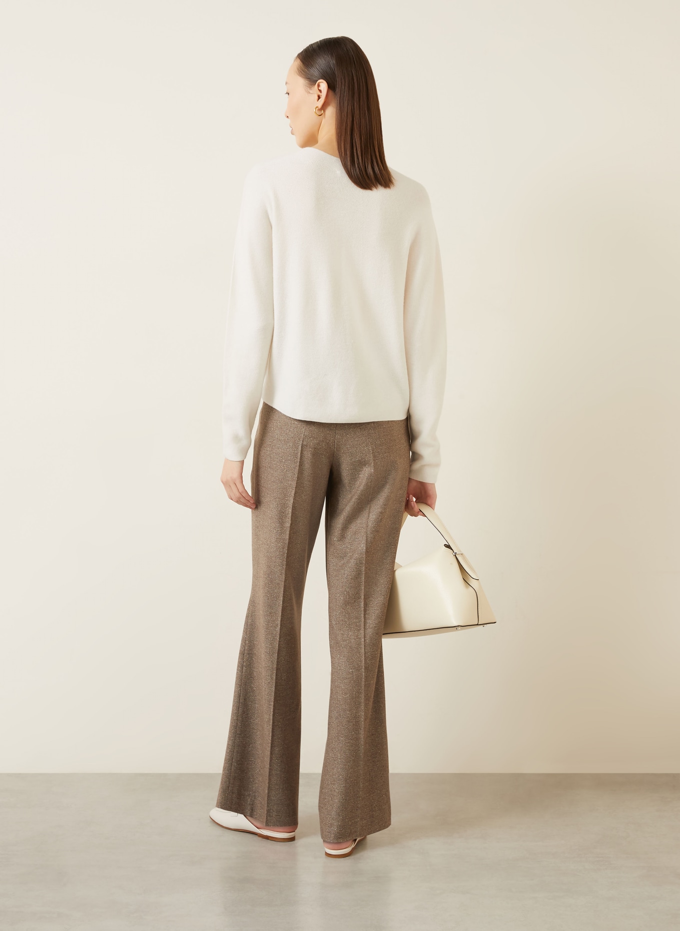 IRIS von ARNIM Pull TOVA en cachemire et soie: ÉCRU