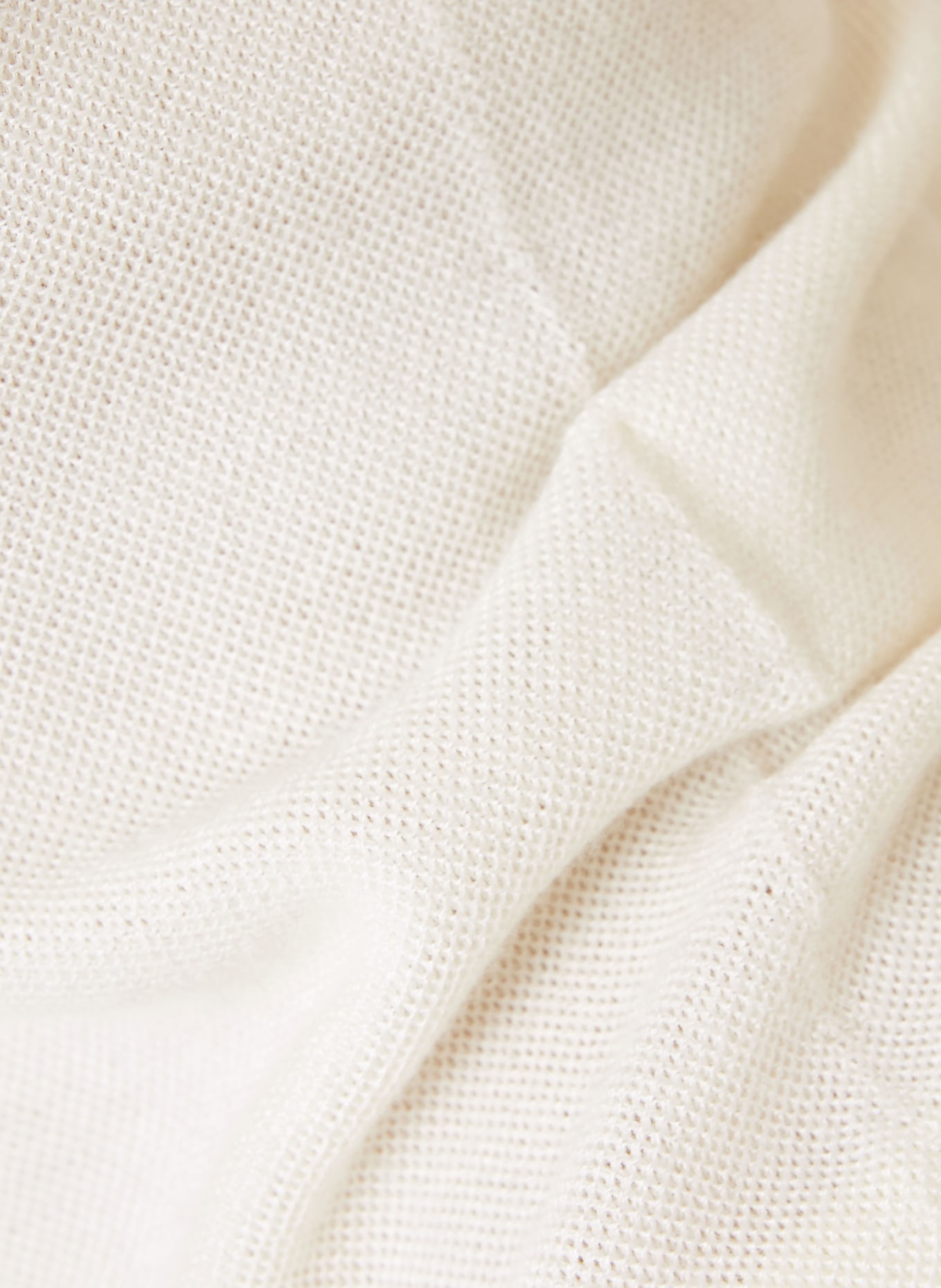 IRIS von ARNIM Pletený top THYRA z kašmíru a hedvábí: KRÉMOVÁ