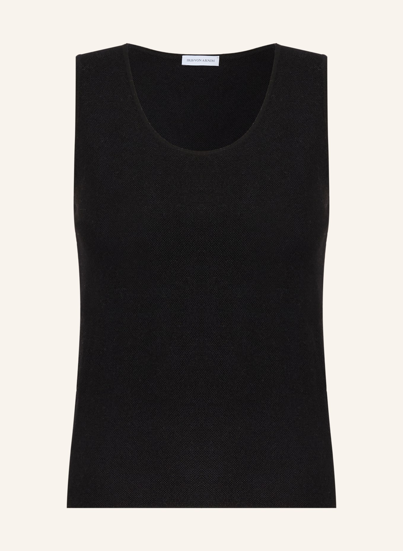 IRIS von ARNIM THYRA knitted top made of cashmere with silk: BLACK