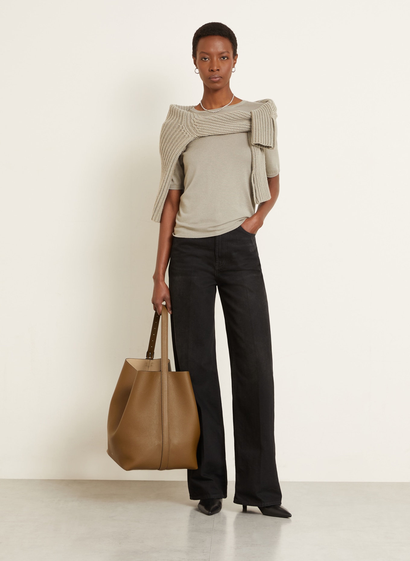 IRIS von ARNIM pletené tričko: KHAKI