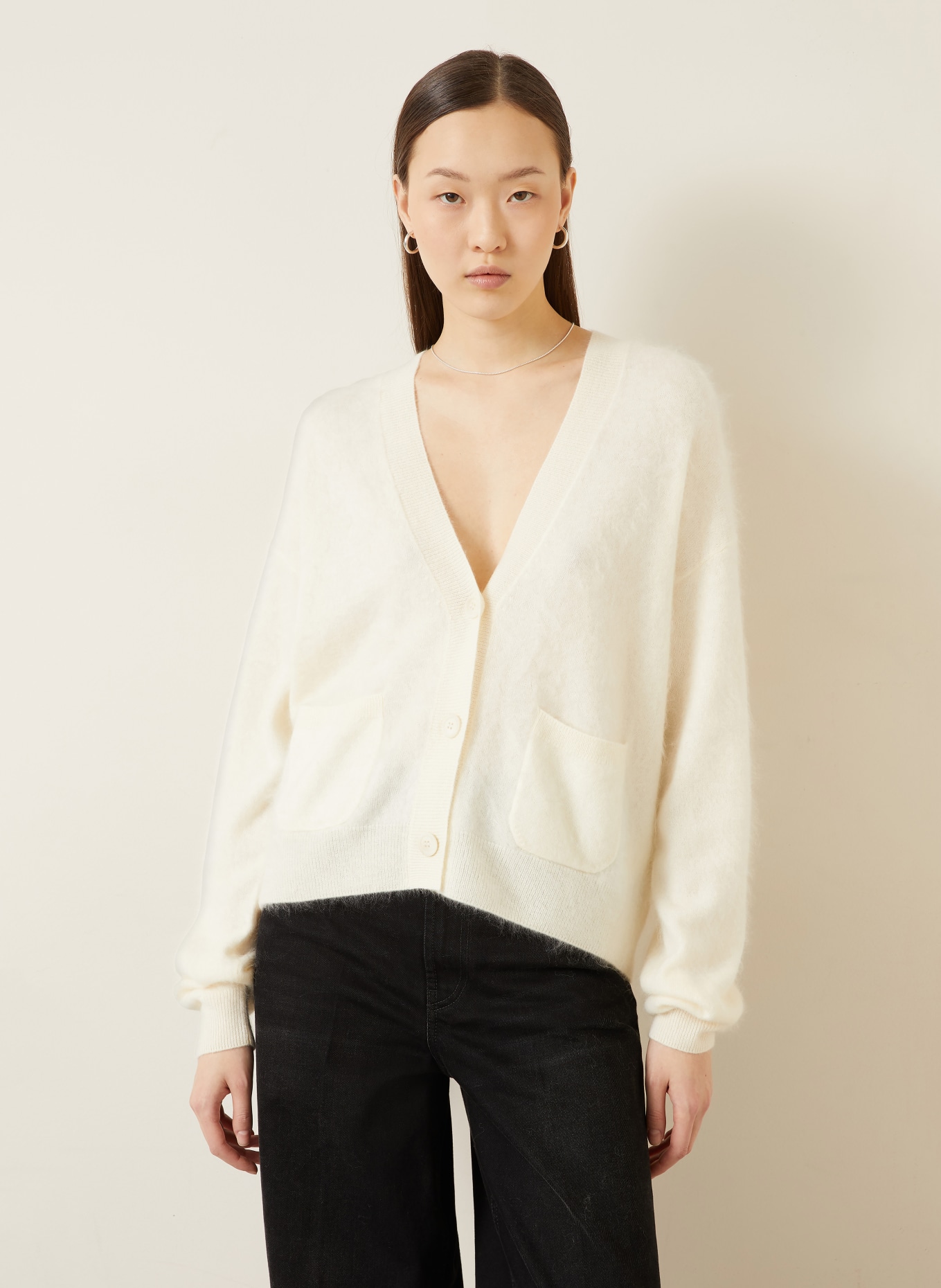 IRIS von ARNIM Strickjacke SERAPHINA aus Cashmere: ECRU