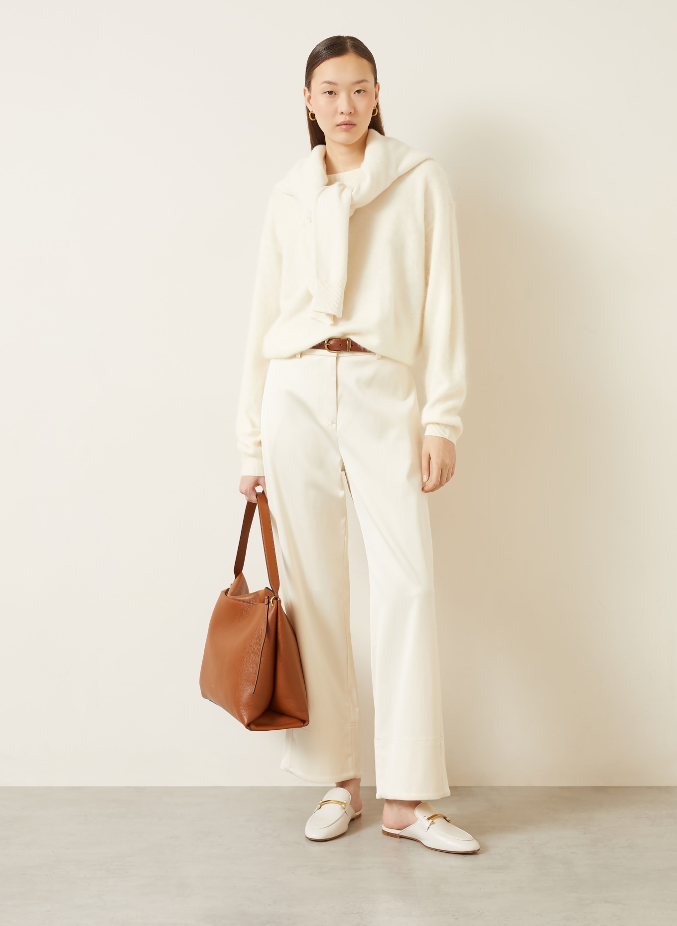 IRIS von ARNIM Pullover SYLVANA aus Cashmere: CREME